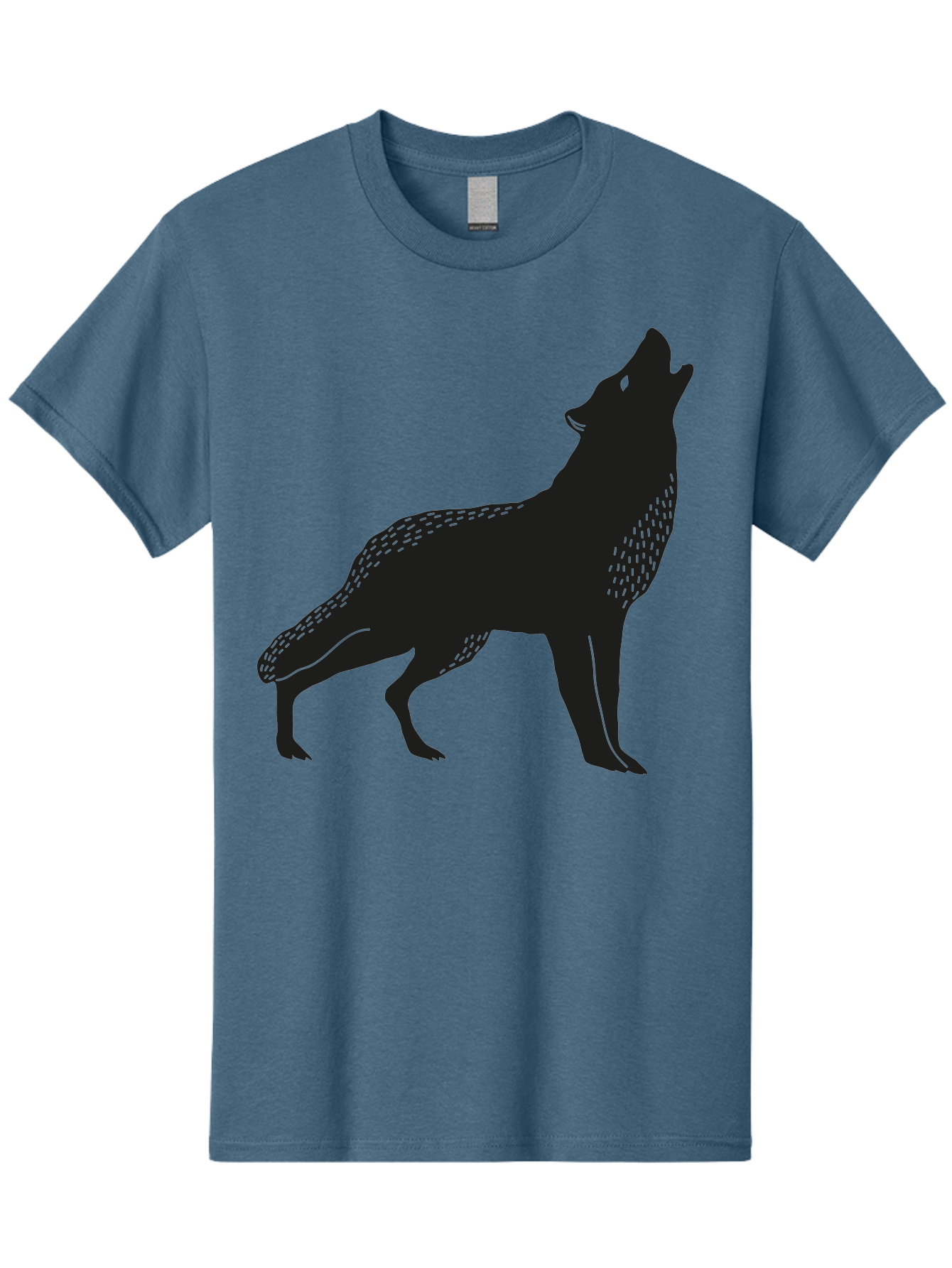 wolf silhouette, howling at the moon, wildlife art, animal graphics, wild animal, abstract design