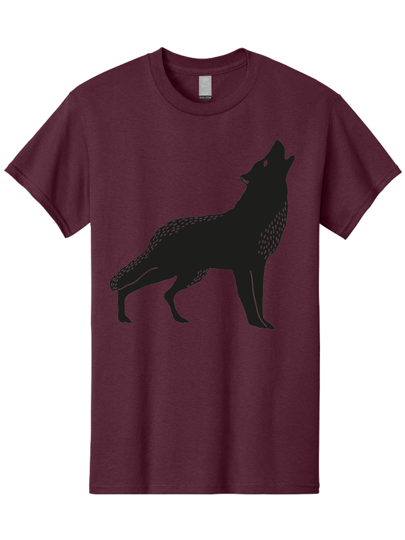 wolf silhouette, howling at the moon, wildlife art, animal graphics, wild animal, abstract design