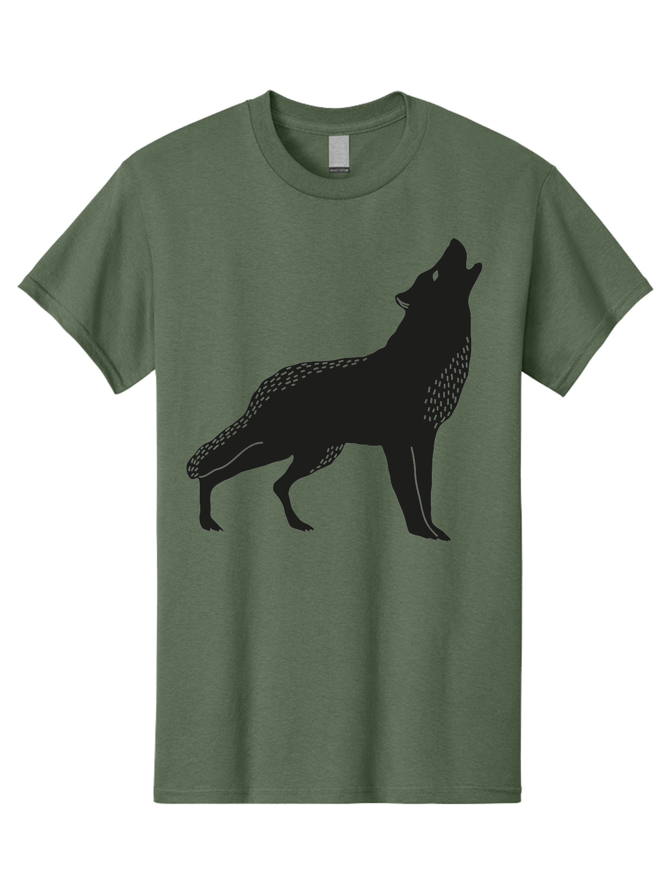 wolf silhouette, howling at the moon, wildlife art, animal graphics, wild animal, abstract design