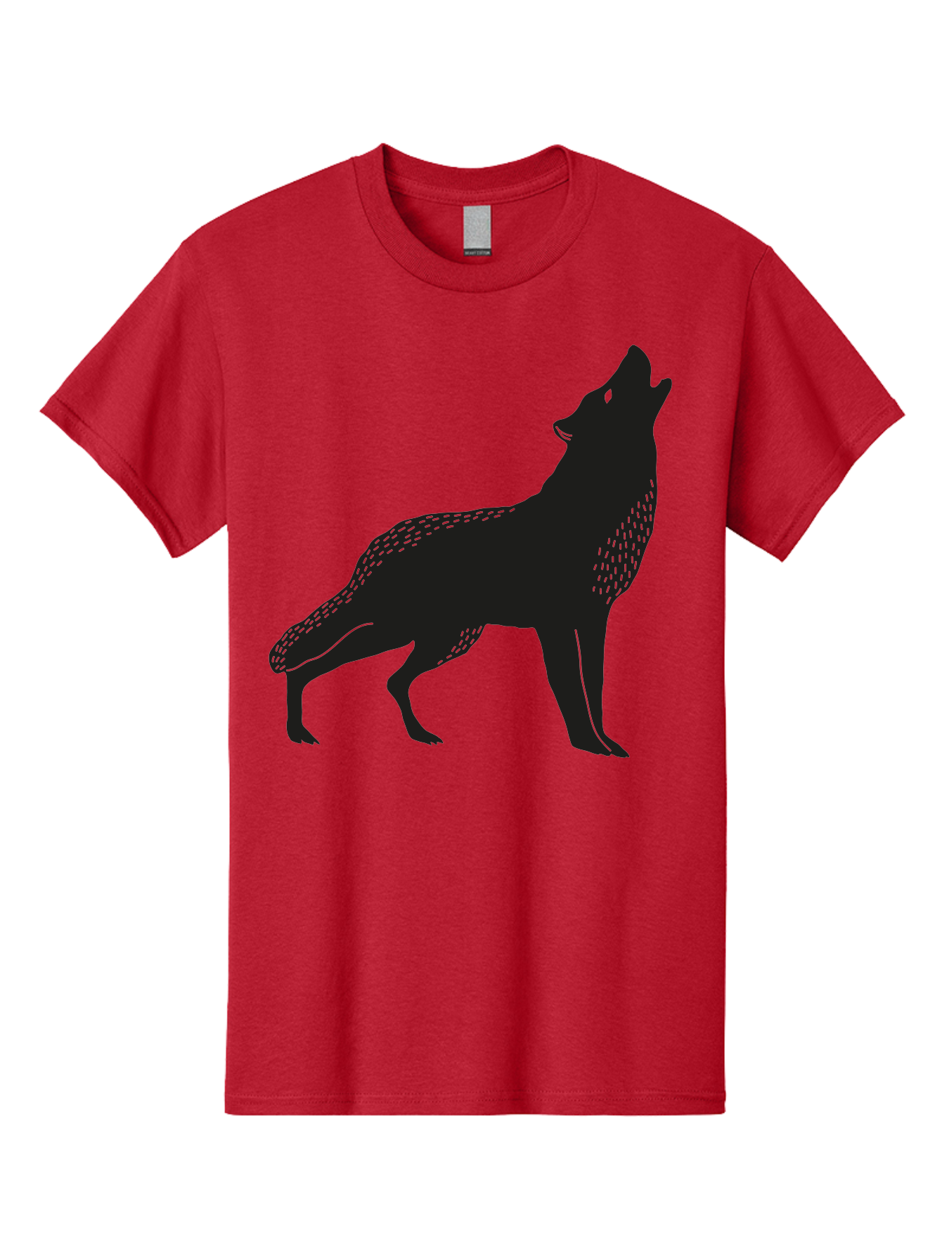 wolf silhouette, howling at the moon, wildlife art, animal graphics, wild animal, abstract design