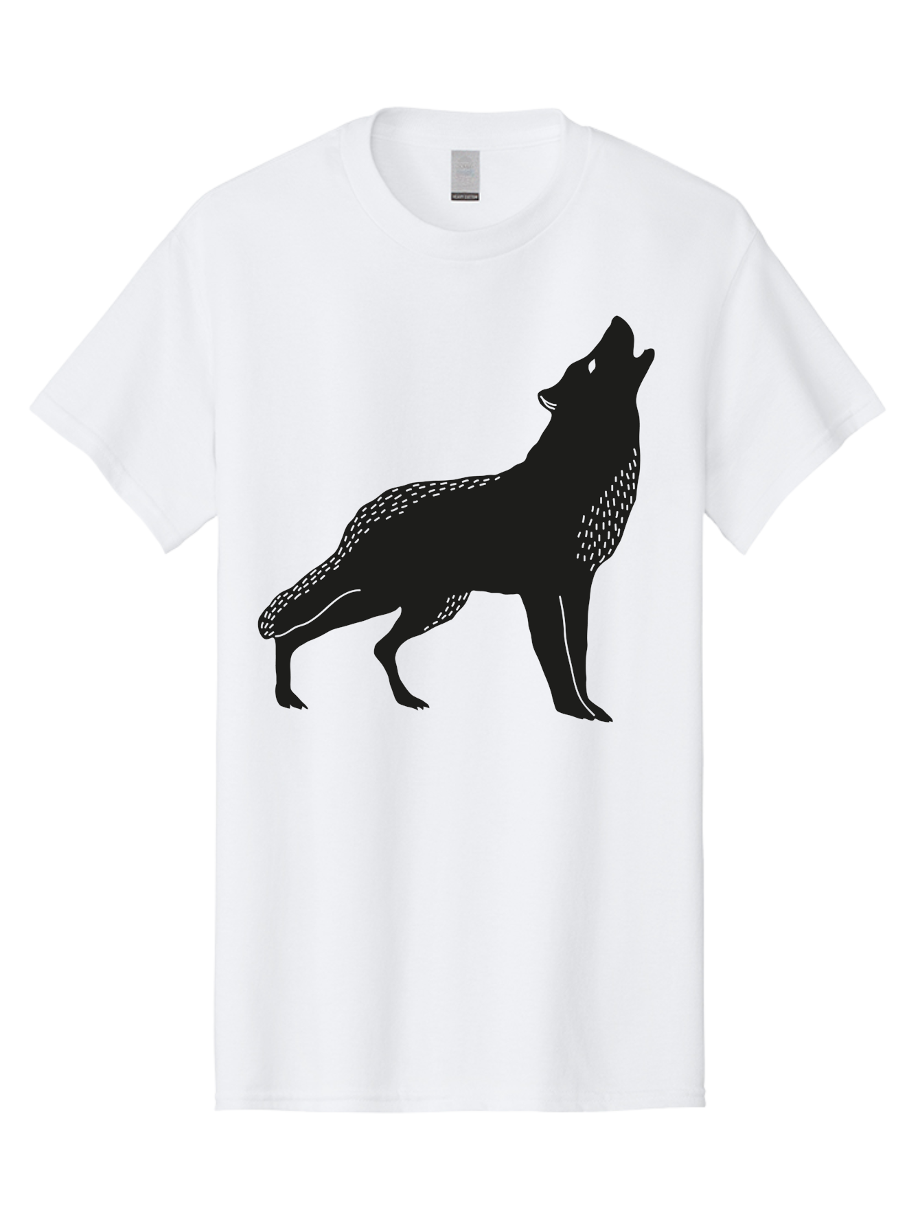 wolf silhouette, howling at the moon, wildlife art, animal graphics, wild animal, abstract design