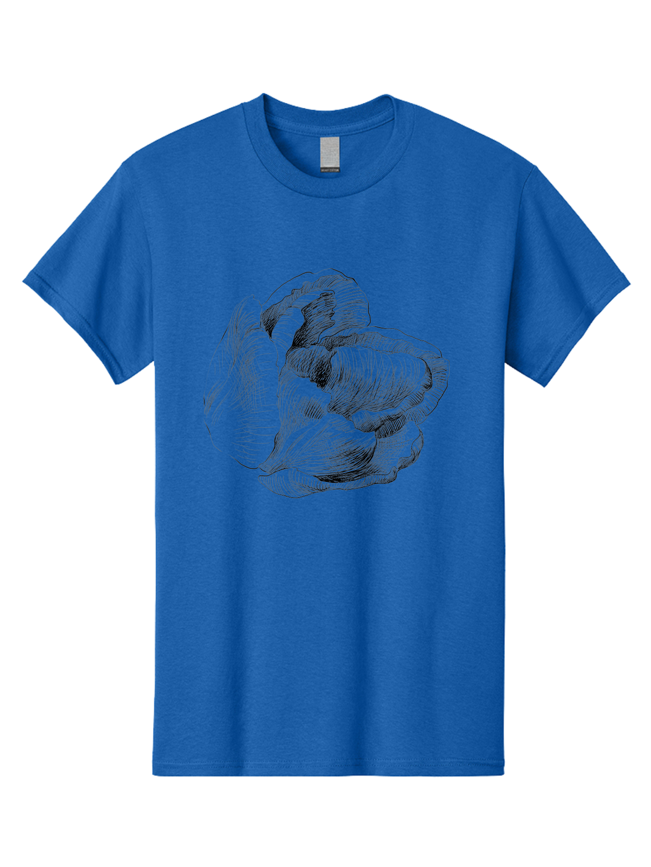 Peony Men'S Graphic Tee, 100% Cotton, Comfortable Casual Summer Wear, Machine Washable, Hand-Drawn Peony, Floral Illustration, Botanical Art, Sketchy Style, Elegant Flowers, Delicate Petals, Detailed Drawing, Monochromatic Art Aac262