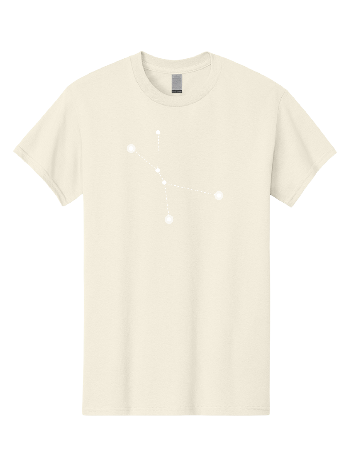 Constellation-2 Men'S Graphic Tee, 100% Cotton, Comfortable Casual Summer Wear, Machine Washable, Constellation Pattern, Five-Pointed Star, Dotted Lines, White Dots, Glowing Effect, Minimalist Design, Simple Graphics, Abstract Representation, Aac281