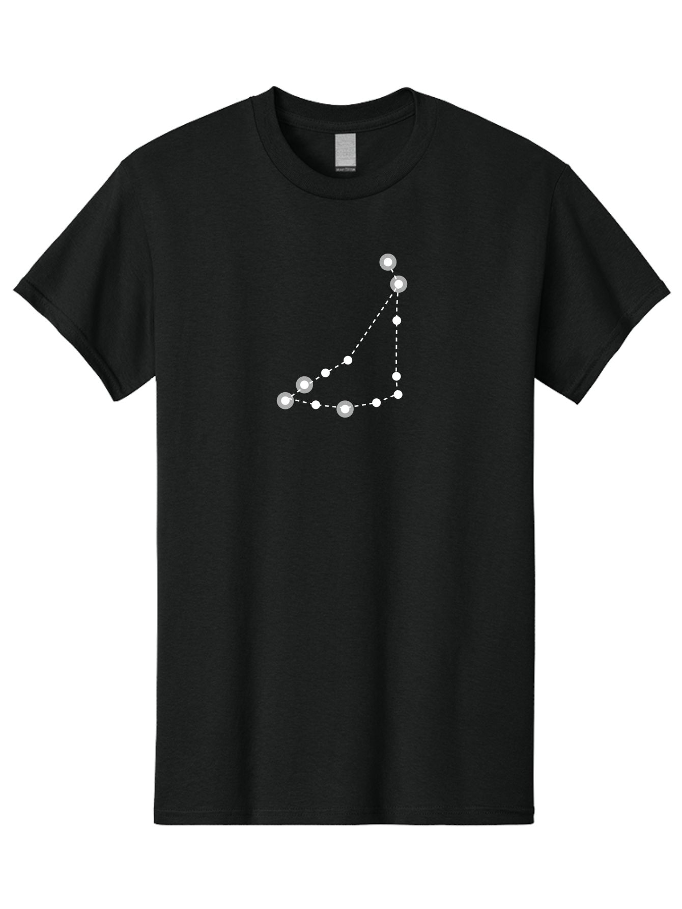Constellation-Pattern-1 Men'S Graphic Tee, 100% Cotton, Comfortable Casual Summer Wear, Machine Washable, Constellation, White Stars, Dotted Lines, Celestial Map, Astronomy, Night Sky, Star Pattern, Zodiac Signs Aac285