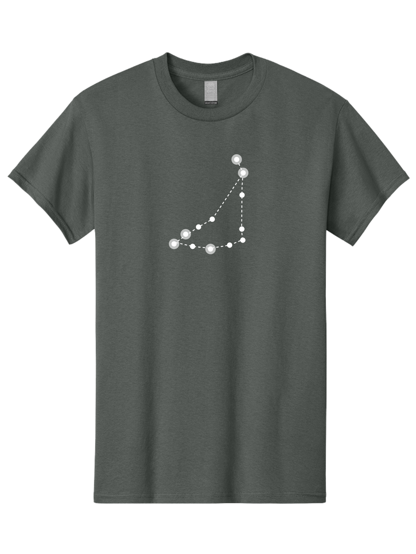 Constellation-Pattern-1 Men'S Graphic Tee, 100% Cotton, Comfortable Casual Summer Wear, Machine Washable, Constellation, White Stars, Dotted Lines, Celestial Map, Astronomy, Night Sky, Star Pattern, Zodiac Signs Aac285