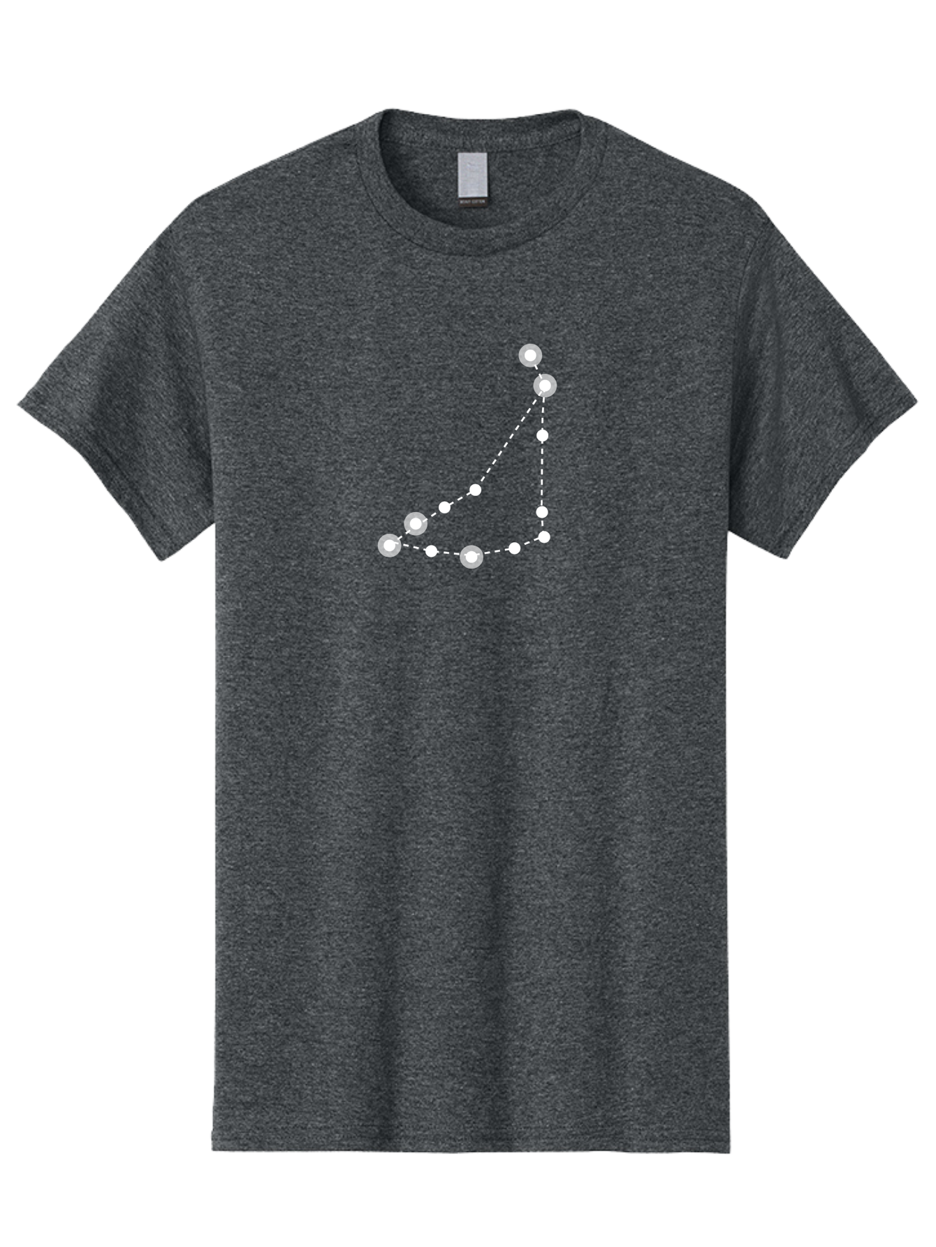 Constellation-Pattern-1 Men'S Graphic Tee, 100% Cotton, Comfortable Casual Summer Wear, Machine Washable, Constellation, White Stars, Dotted Lines, Celestial Map, Astronomy, Night Sky, Star Pattern, Zodiac Signs Aac285