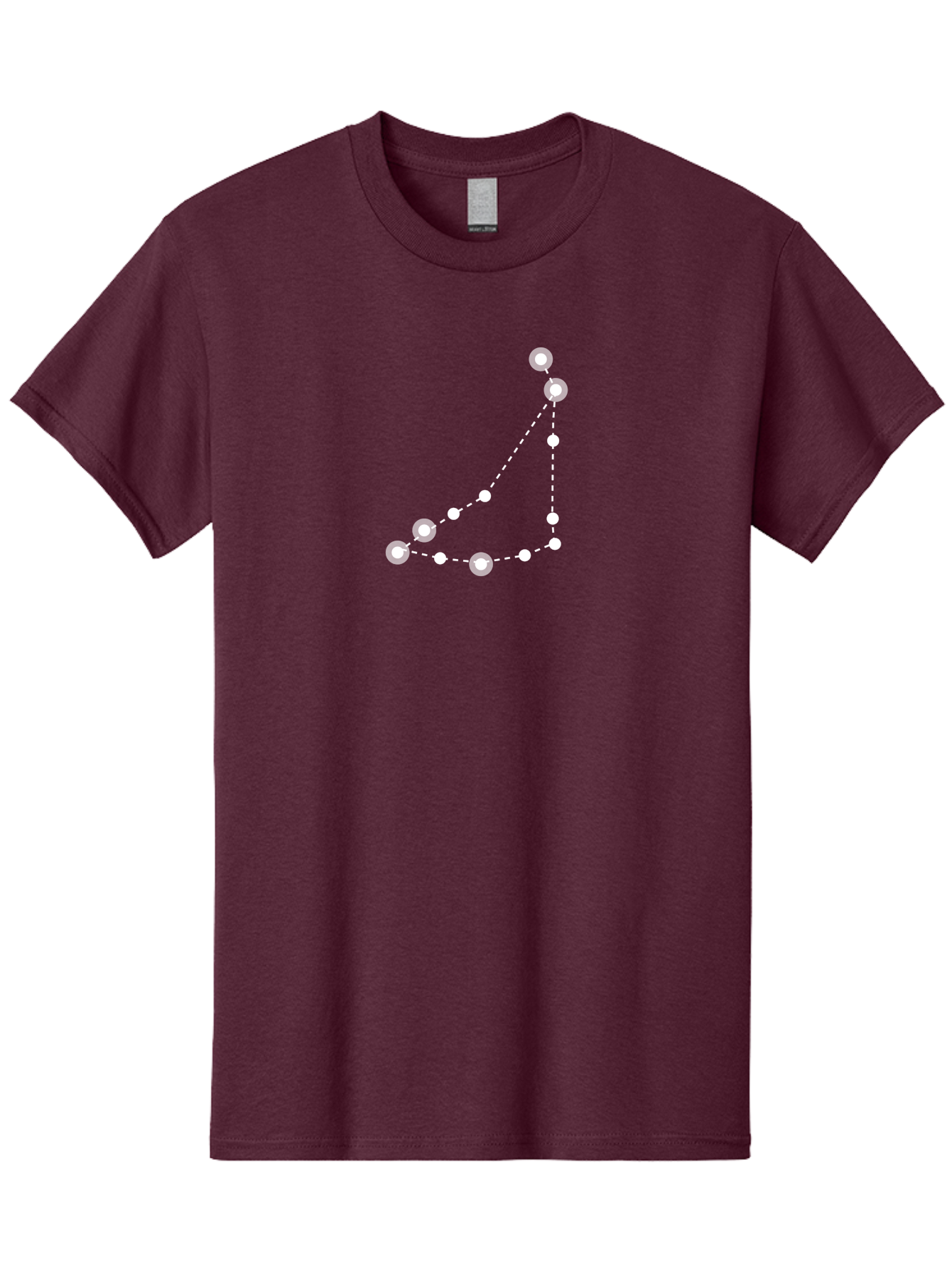 Constellation-Pattern-1 Men'S Graphic Tee, 100% Cotton, Comfortable Casual Summer Wear, Machine Washable, Constellation, White Stars, Dotted Lines, Celestial Map, Astronomy, Night Sky, Star Pattern, Zodiac Signs Aac285