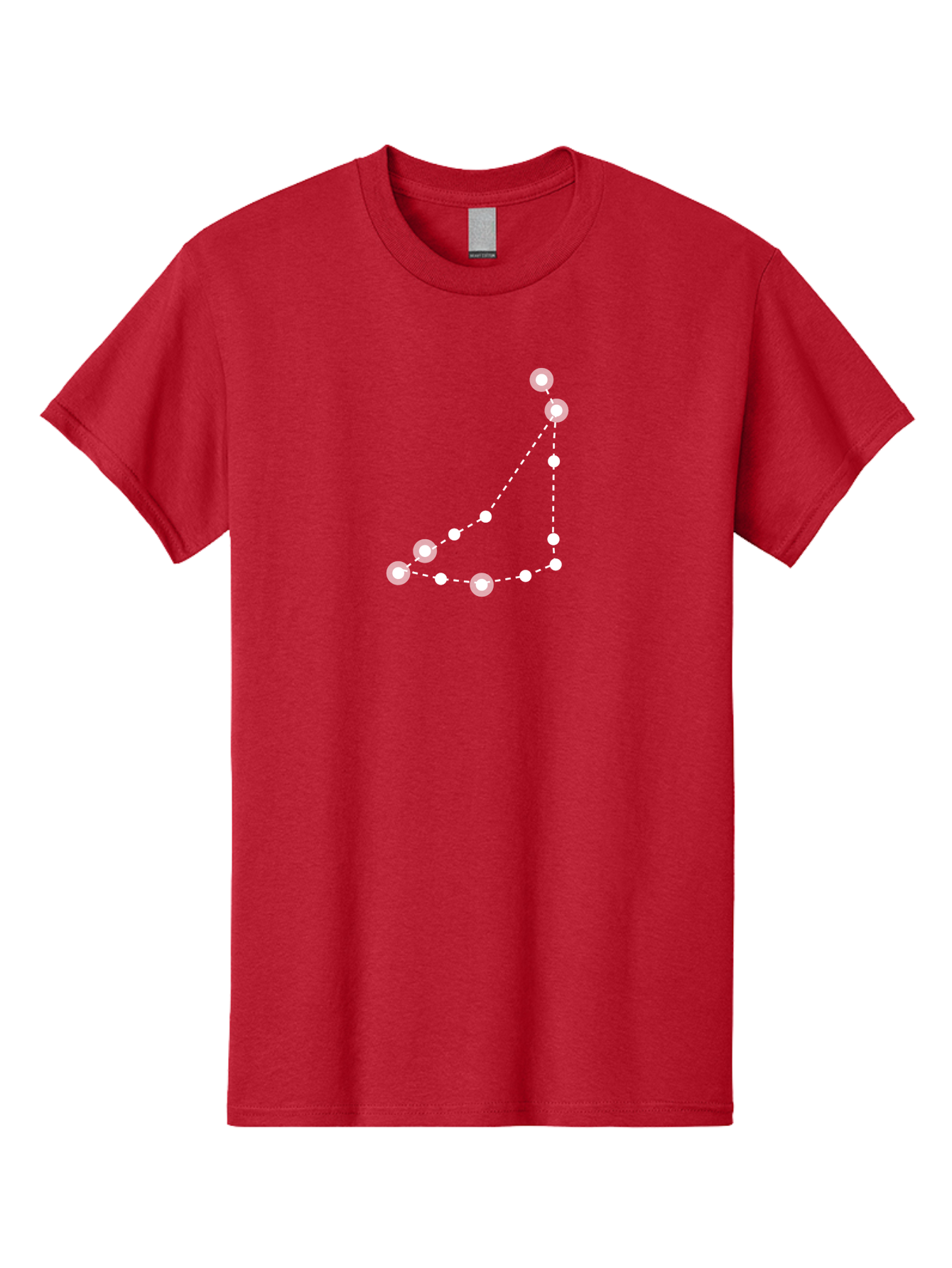 Constellation-Pattern-1 Men'S Graphic Tee, 100% Cotton, Comfortable Casual Summer Wear, Machine Washable, Constellation, White Stars, Dotted Lines, Celestial Map, Astronomy, Night Sky, Star Pattern, Zodiac Signs Aac285