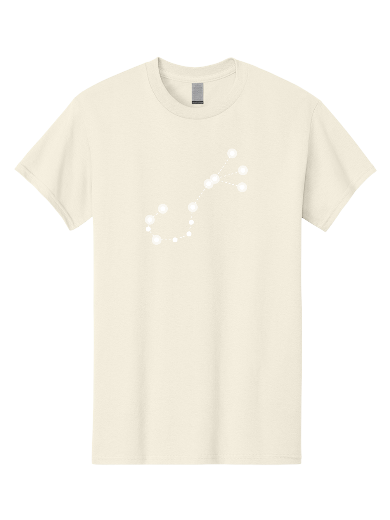 Constellation-Pattern-3 Men'S Graphic Tee, 100% Cotton, Comfortable Casual Summer Wear, Machine Washable, Constellation Pattern, Stars Connected By Dotted Lines, Astronomy, Space, Glowing Orbs, Celestial Navigation, Night Sky Aac287