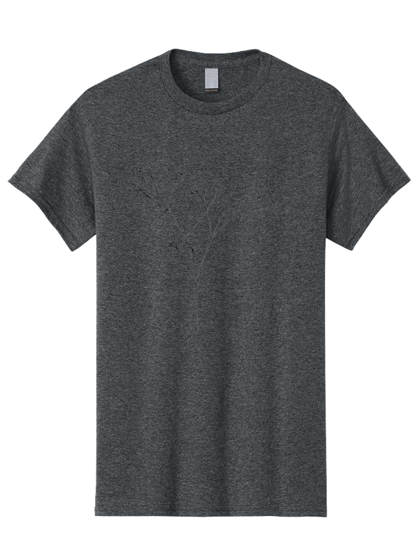 Baby-S-Breath Men'S Graphic Tee, 100% Cotton, Comfortable Casual Summer Wear, Machine Washable, Gypsophila Flowers, Delicate Flowers, Baby'S Breath, Floral Arrangements, Wedding Decor, Minimalist Design, Simple Elegance, Floral Beauty Aac291