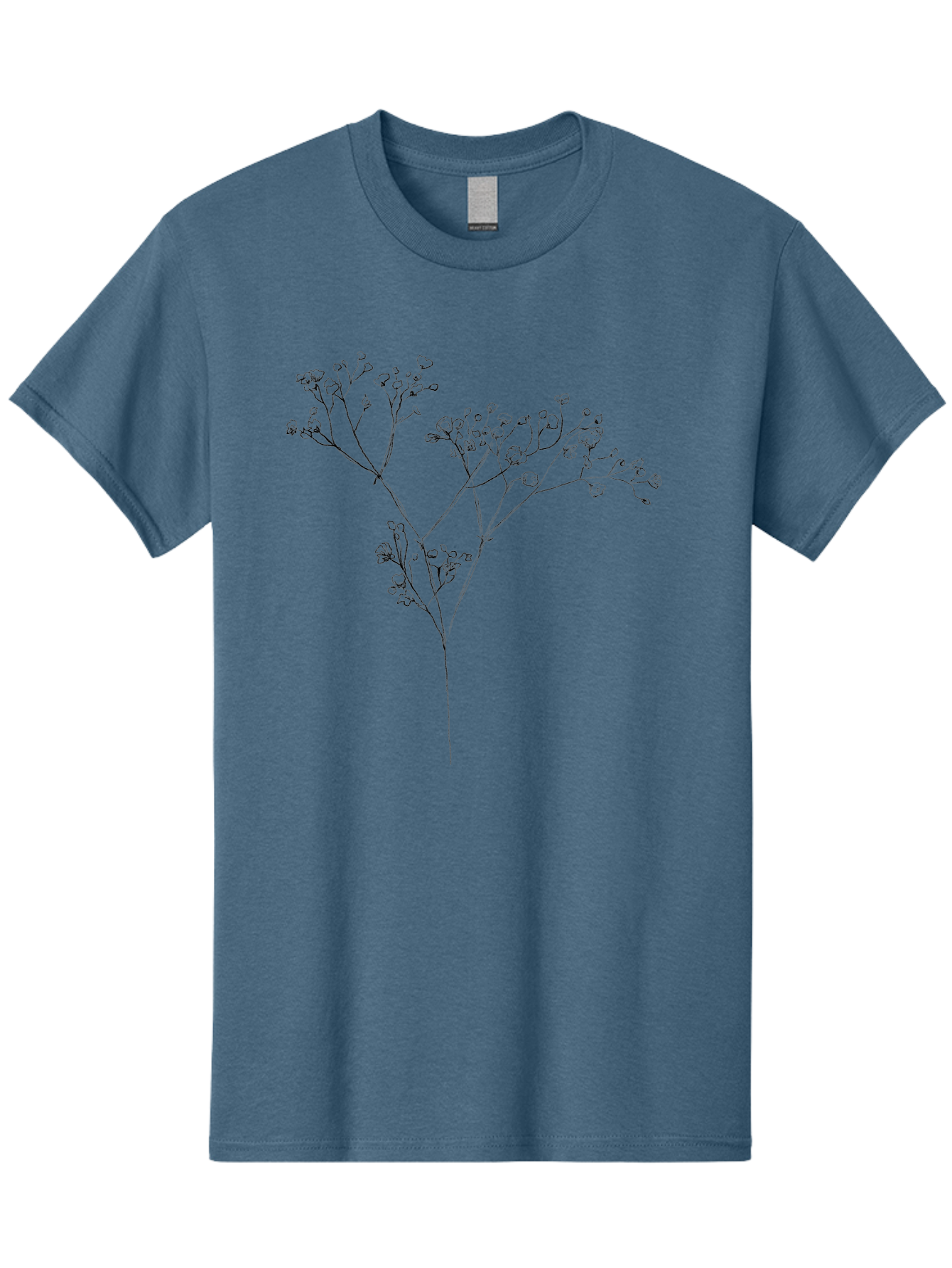 Baby-S-Breath Men'S Graphic Tee, 100% Cotton, Comfortable Casual Summer Wear, Machine Washable, Gypsophila Flowers, Delicate Flowers, Baby'S Breath, Floral Arrangements, Wedding Decor, Minimalist Design, Simple Elegance, Floral Beauty Aac291