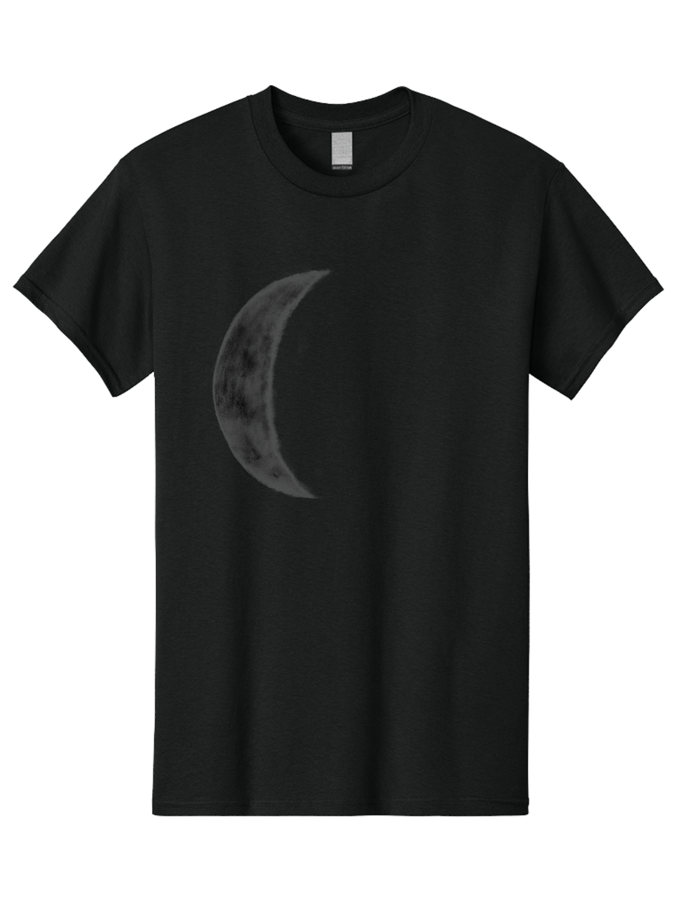Crescent-Moon Men'S Graphic Tee, 100% Cotton, Comfortable Casual Summer Wear, Machine Washable, Crescent Moon, Lunar Phase, Moon Shape, Dark Moon, Night Sky, Celestial Body, Astronomy, Moonlight Aac298