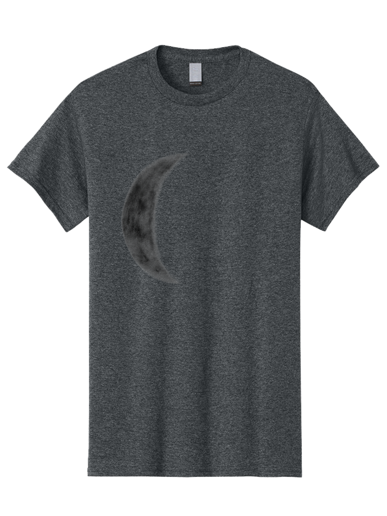 Crescent-Moon Men'S Graphic Tee, 100% Cotton, Comfortable Casual Summer Wear, Machine Washable, Crescent Moon, Lunar Phase, Moon Shape, Dark Moon, Night Sky, Celestial Body, Astronomy, Moonlight Aac298