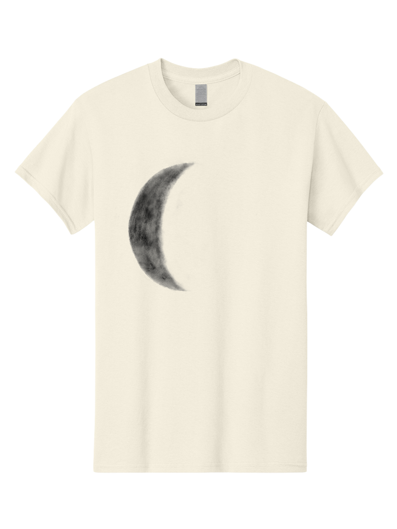 Crescent-Moon Men'S Graphic Tee, 100% Cotton, Comfortable Casual Summer Wear, Machine Washable, Crescent Moon, Lunar Phase, Moon Shape, Dark Moon, Night Sky, Celestial Body, Astronomy, Moonlight Aac298