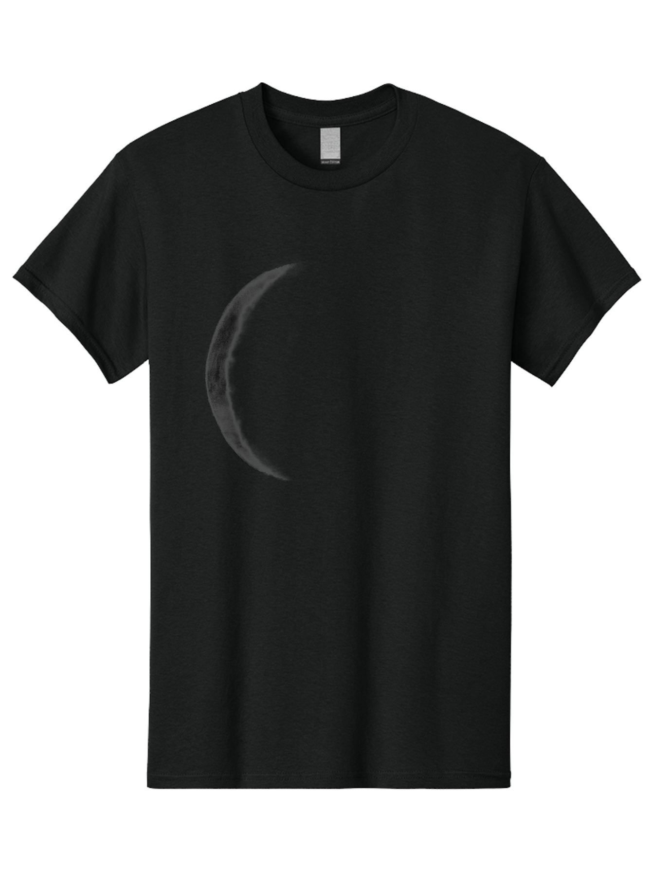 Crescent-Shape Men'S Graphic Tee, 100% Cotton, Comfortable Casual Summer Wear, Machine Washable, Lunar Eclipse, Crescent Moon, Night Sky, Astronomy, Celestial Body, Moon Phase, Space Aac299