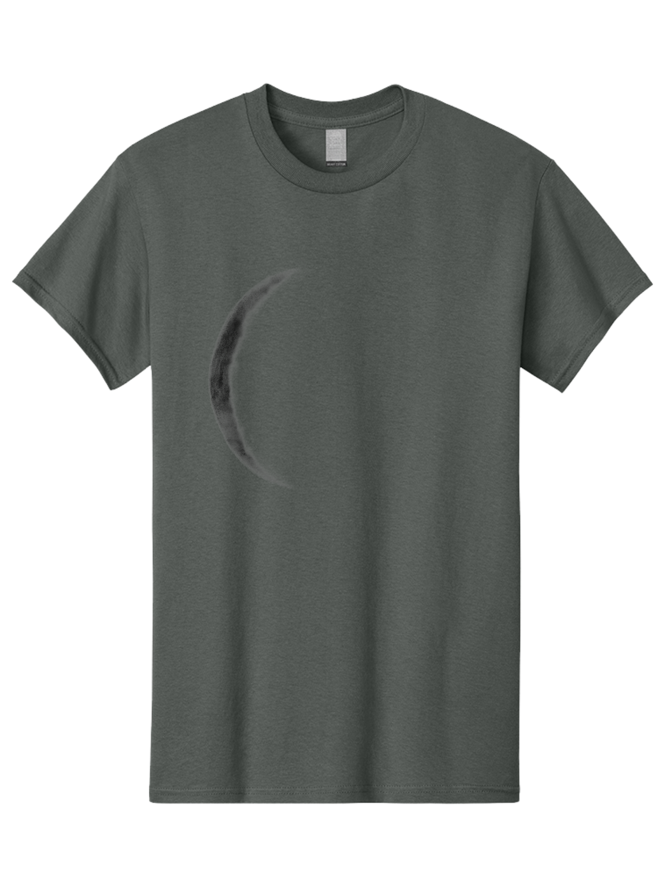 Crescent-Shape Men'S Graphic Tee, 100% Cotton, Comfortable Casual Summer Wear, Machine Washable, Lunar Eclipse, Crescent Moon, Night Sky, Astronomy, Celestial Body, Moon Phase, Space Aac299