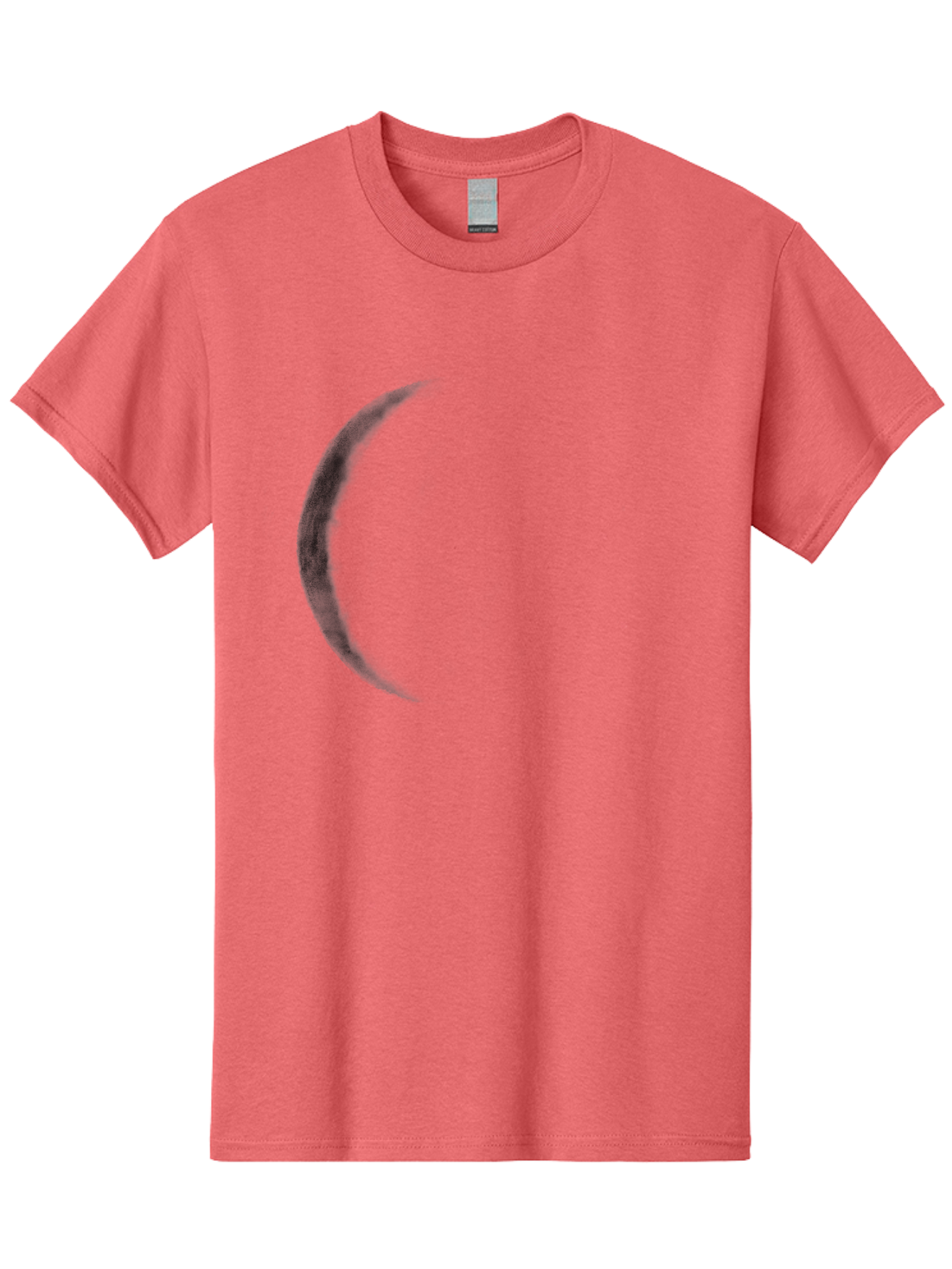 Crescent-Shape Men'S Graphic Tee, 100% Cotton, Comfortable Casual Summer Wear, Machine Washable, Lunar Eclipse, Crescent Moon, Night Sky, Astronomy, Celestial Body, Moon Phase, Space Aac299