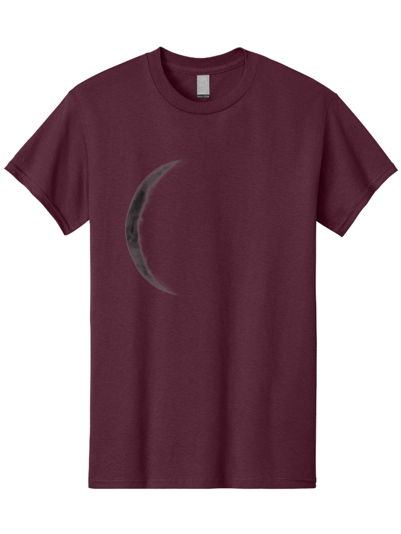 Crescent-Shape Men'S Graphic Tee, 100% Cotton, Comfortable Casual Summer Wear, Machine Washable, Lunar Eclipse, Crescent Moon, Night Sky, Astronomy, Celestial Body, Moon Phase, Space Aac299