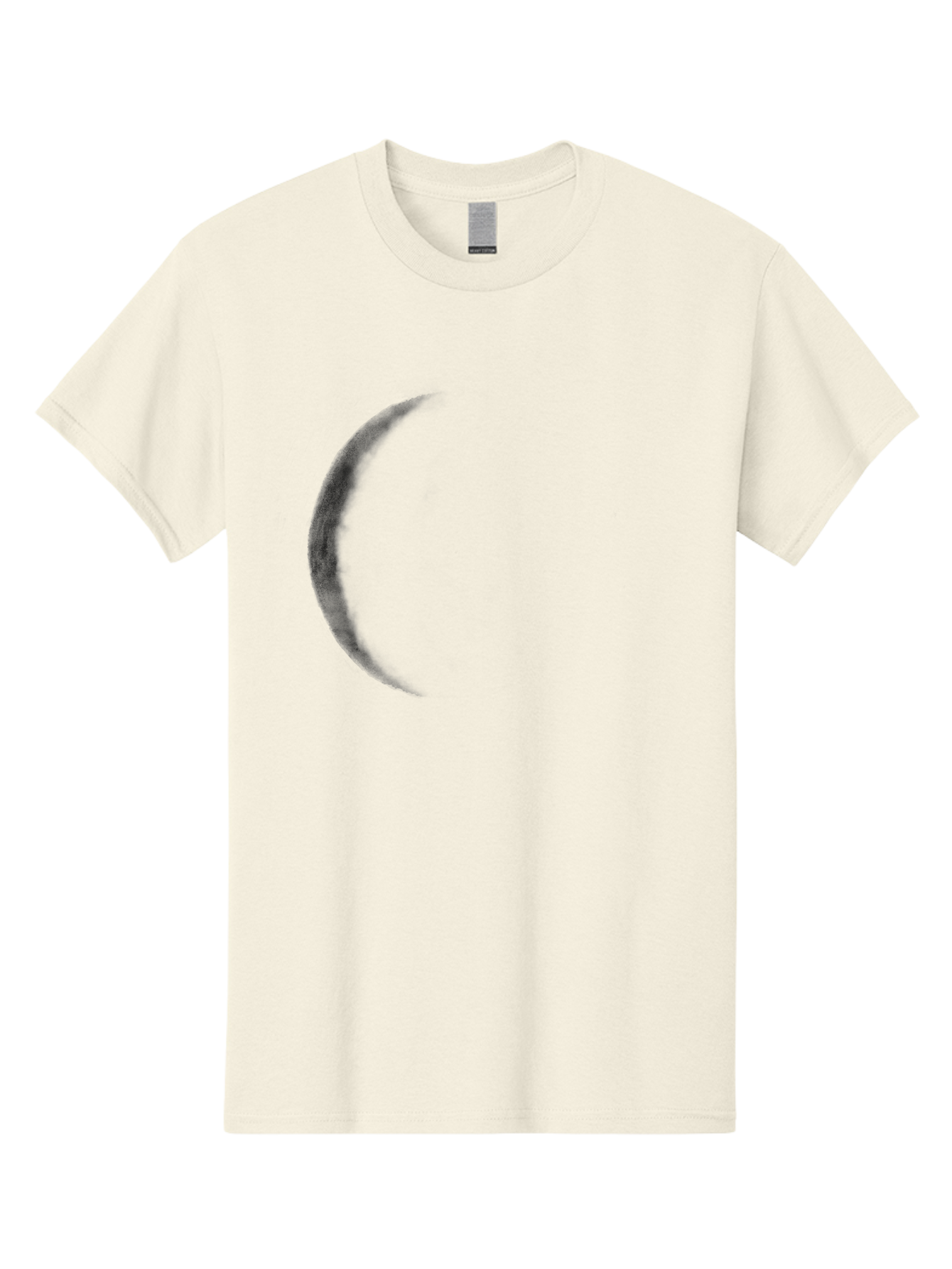 Crescent-Shape Men'S Graphic Tee, 100% Cotton, Comfortable Casual Summer Wear, Machine Washable, Lunar Eclipse, Crescent Moon, Night Sky, Astronomy, Celestial Body, Moon Phase, Space Aac299