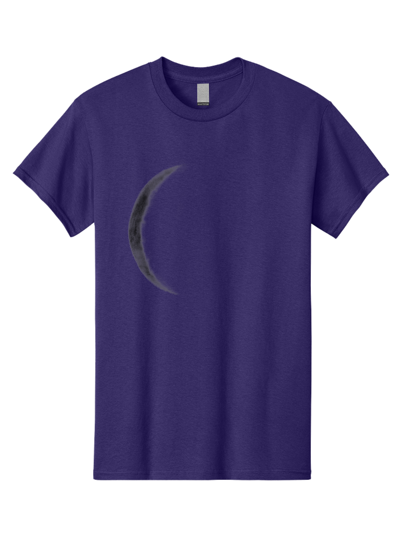 Crescent-Shape Men'S Graphic Tee, 100% Cotton, Comfortable Casual Summer Wear, Machine Washable, Lunar Eclipse, Crescent Moon, Night Sky, Astronomy, Celestial Body, Moon Phase, Space Aac299