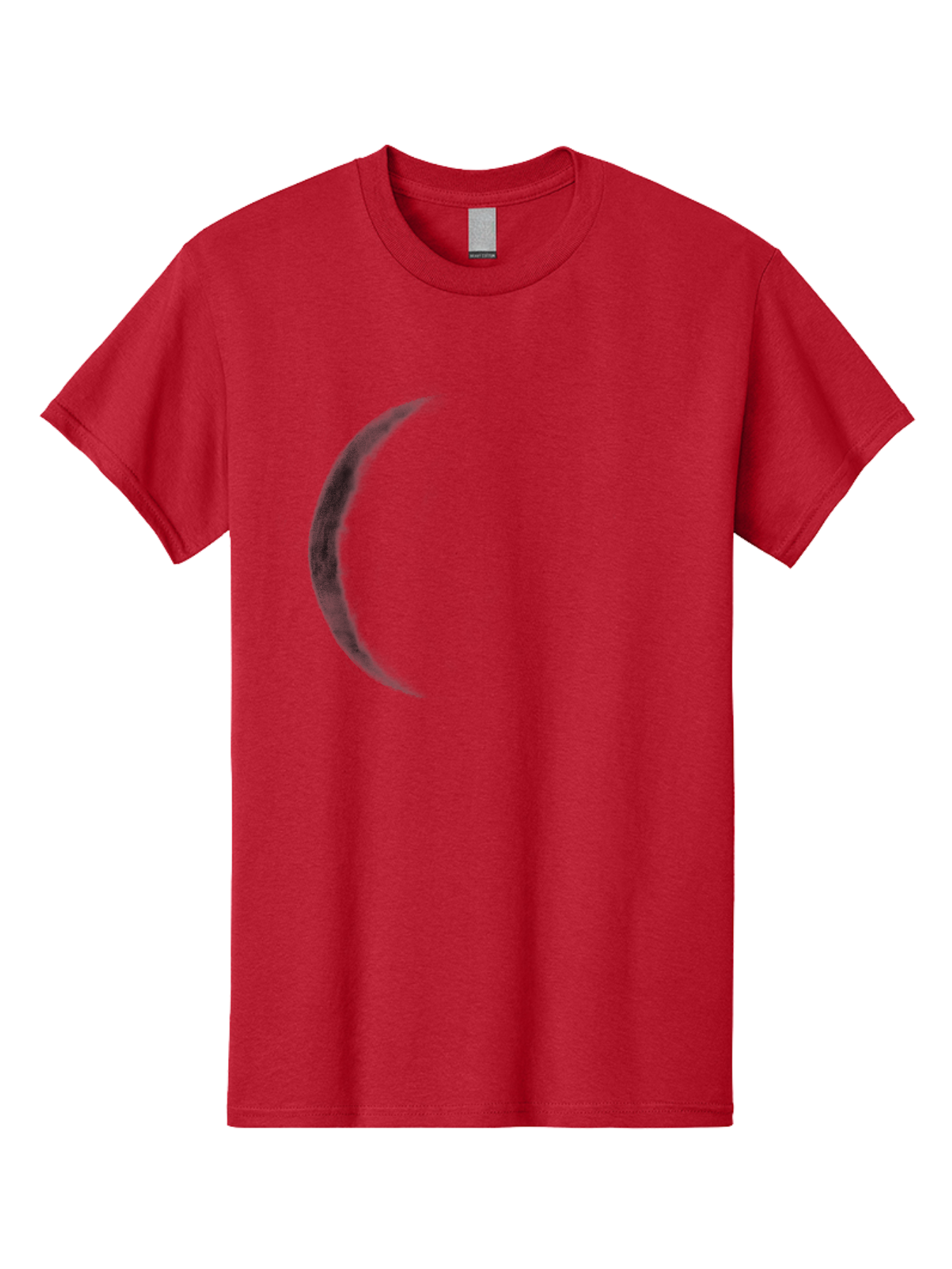 Crescent-Shape Men'S Graphic Tee, 100% Cotton, Comfortable Casual Summer Wear, Machine Washable, Lunar Eclipse, Crescent Moon, Night Sky, Astronomy, Celestial Body, Moon Phase, Space Aac299