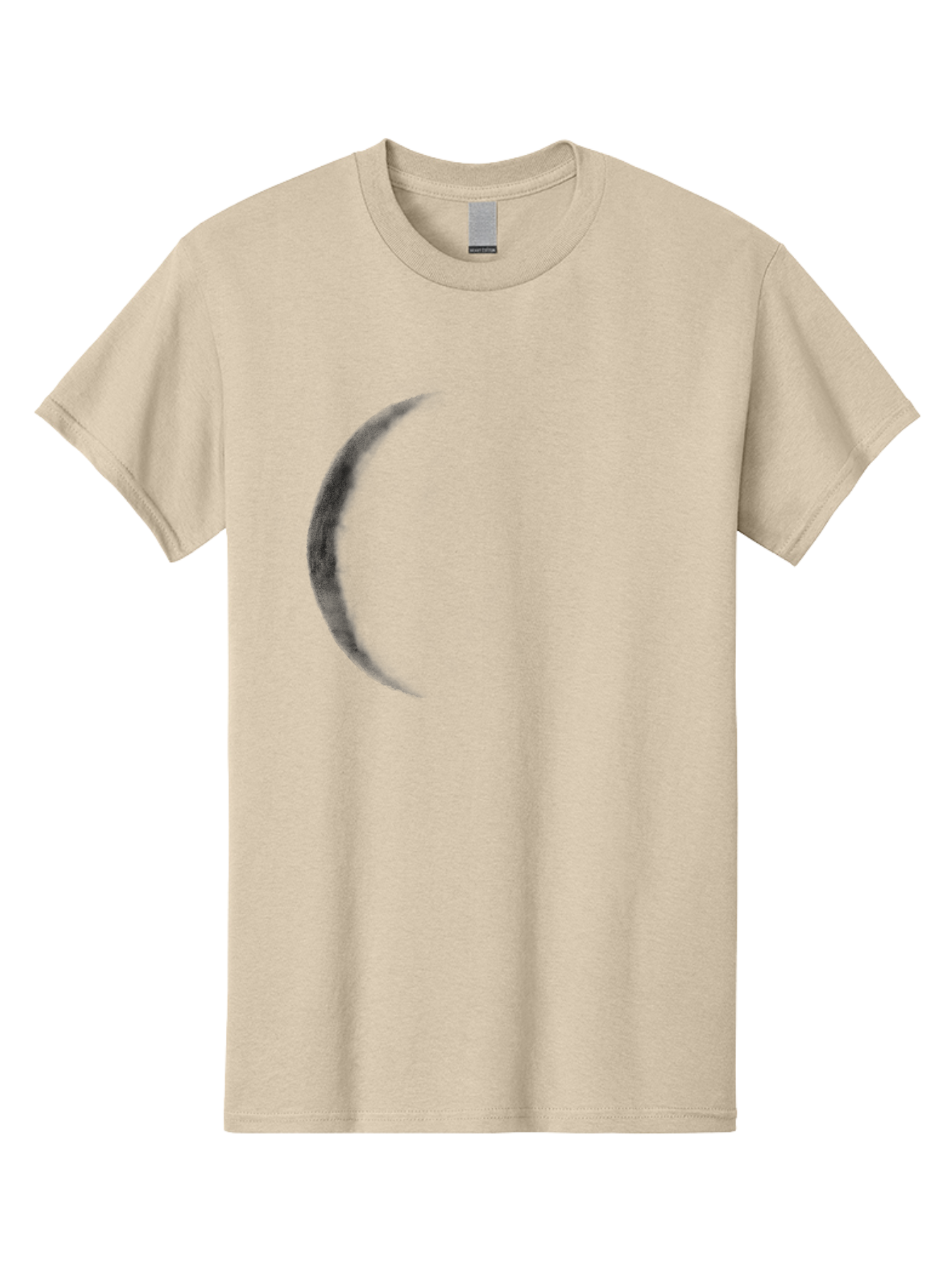 Crescent-Shape Men'S Graphic Tee, 100% Cotton, Comfortable Casual Summer Wear, Machine Washable, Lunar Eclipse, Crescent Moon, Night Sky, Astronomy, Celestial Body, Moon Phase, Space Aac299