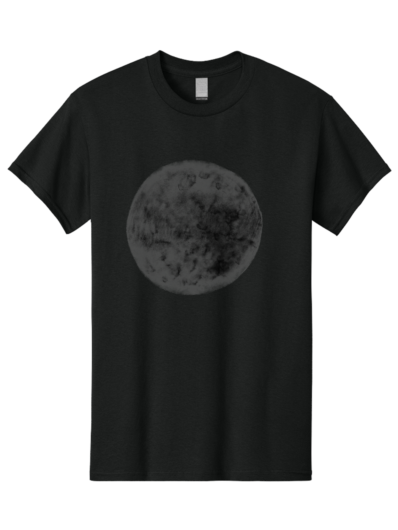 Dark-Green-Circle Men'S Graphic Tee, 100% Cotton, Comfortable Casual Summer Wear, Machine Washable, Dark Green Textured Circle, Mysterious Design, Abstract Pattern, Celestial Body, Textured Surface, Mysterious Atmosphere Aac301