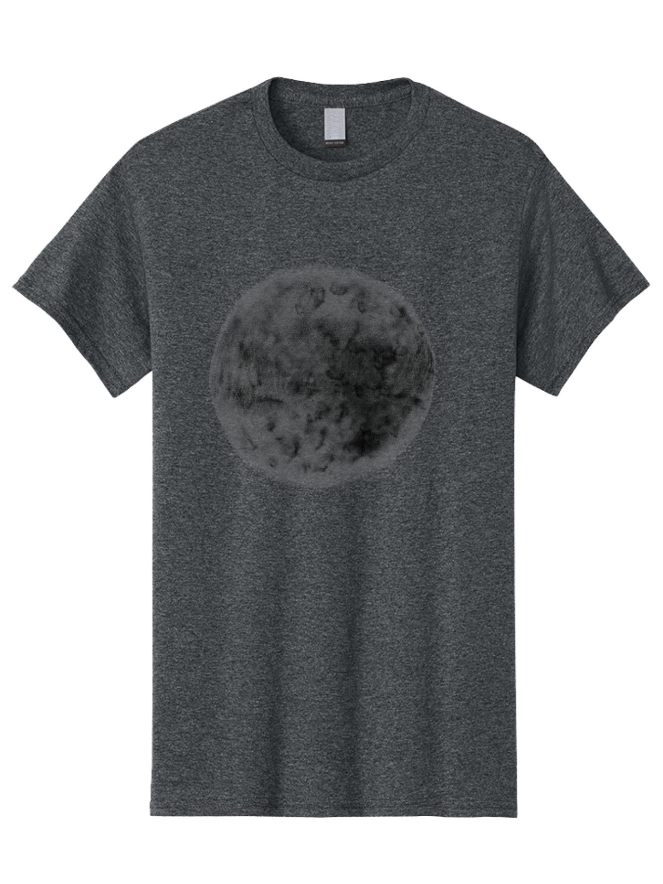 Dark-Green-Circle Men'S Graphic Tee, 100% Cotton, Comfortable Casual Summer Wear, Machine Washable, Dark Green Textured Circle, Mysterious Design, Abstract Pattern, Celestial Body, Textured Surface, Mysterious Atmosphere Aac301