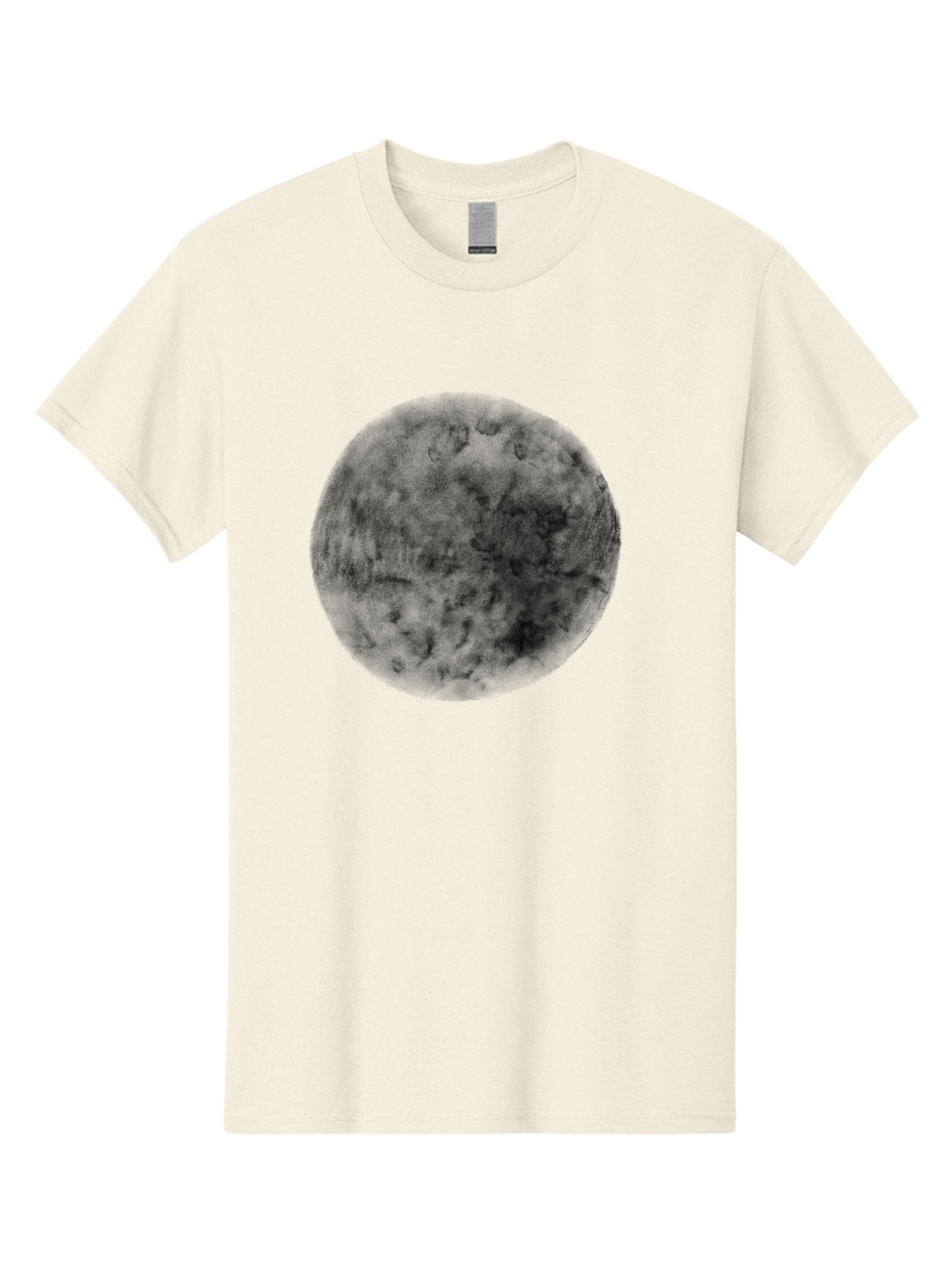 Dark-Green-Circle Men'S Graphic Tee, 100% Cotton, Comfortable Casual Summer Wear, Machine Washable, Dark Green Textured Circle, Mysterious Design, Abstract Pattern, Celestial Body, Textured Surface, Mysterious Atmosphere Aac301