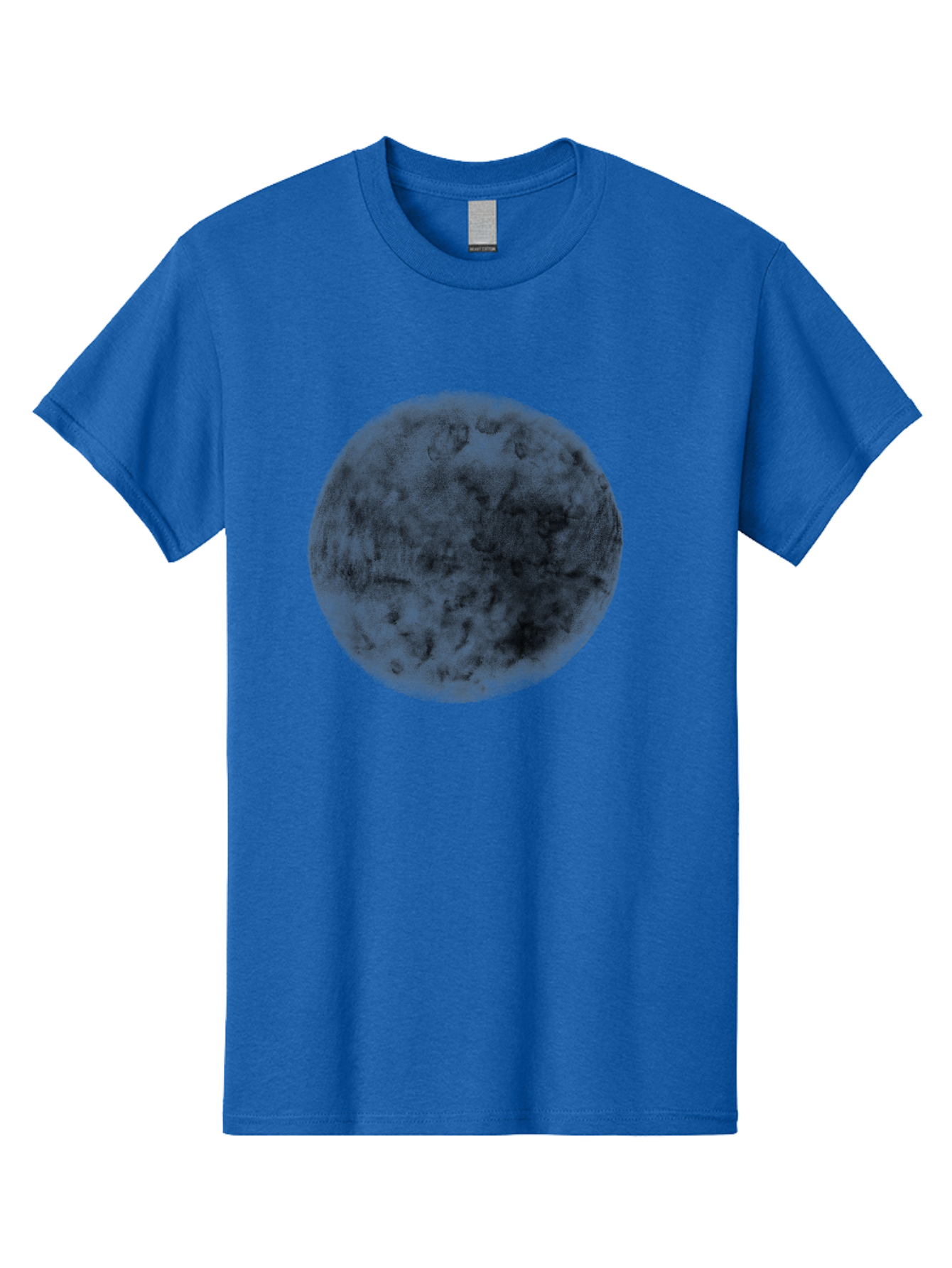 Dark-Green-Circle Men'S Graphic Tee, 100% Cotton, Comfortable Casual Summer Wear, Machine Washable, Dark Green Textured Circle, Mysterious Design, Abstract Pattern, Celestial Body, Textured Surface, Mysterious Atmosphere Aac301