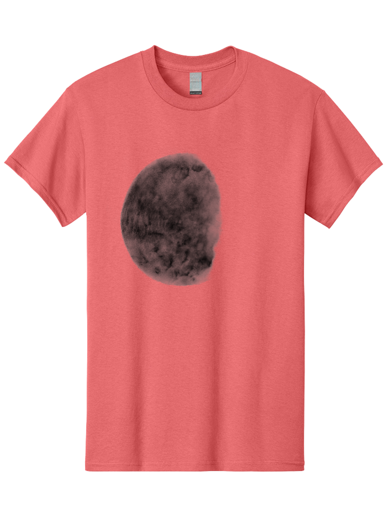 Dark-Orb Men'S Graphic Tee, 100% Cotton, Comfortable Casual Summer Wear, Machine Washable, Dark Green Sphere, Textured Surface, Mysterious Object, Abstract Design, Unique Visual Effect, 3D Rendering, Spherical Shape, Digital Art, Aac302