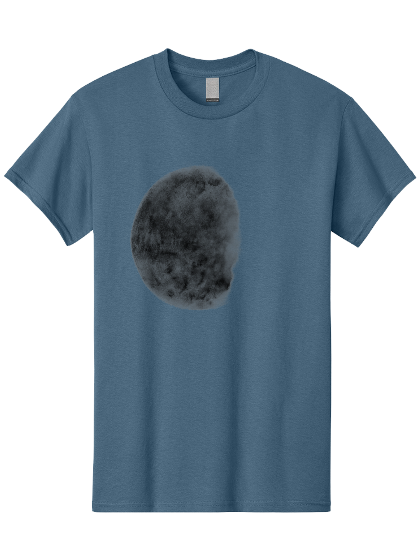 Dark-Orb Men'S Graphic Tee, 100% Cotton, Comfortable Casual Summer Wear, Machine Washable, Dark Green Sphere, Textured Surface, Mysterious Object, Abstract Design, Unique Visual Effect, 3D Rendering, Spherical Shape, Digital Art, Aac302