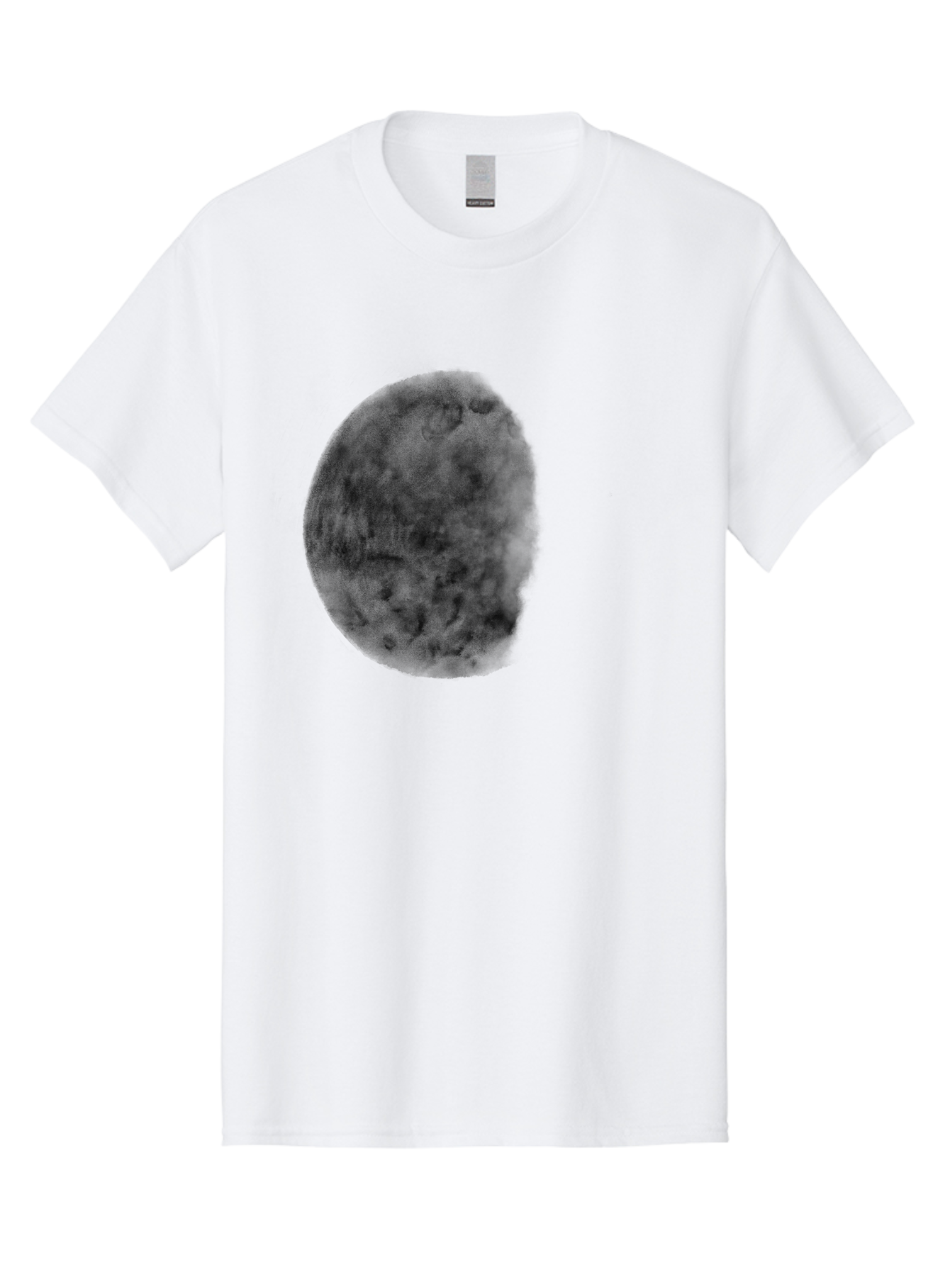 Dark-Orb Men'S Graphic Tee, 100% Cotton, Comfortable Casual Summer Wear, Machine Washable, Dark Green Sphere, Textured Surface, Mysterious Object, Abstract Design, Unique Visual Effect, 3D Rendering, Spherical Shape, Digital Art, Aac302
