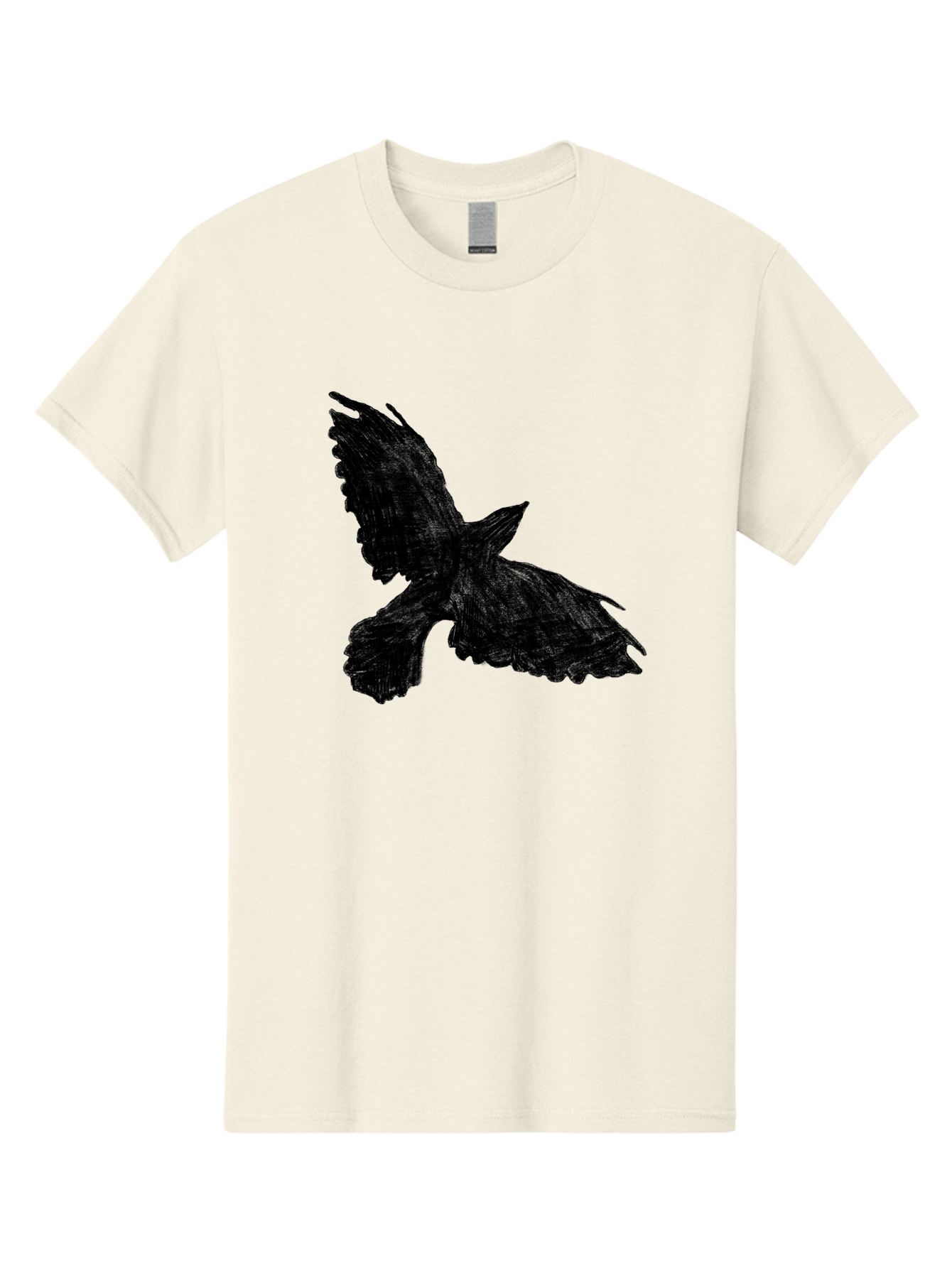 Flying-Bird Men'S Graphic Tee, 100% Cotton, Comfortable Casual Summer Wear, Machine Washable, Bird In Flight, Bird Silhouette, Flying Bird, Black Bird, Wingspan, Feathers, Bird'S Wings, Bird Flying, Winged Creature Aac315