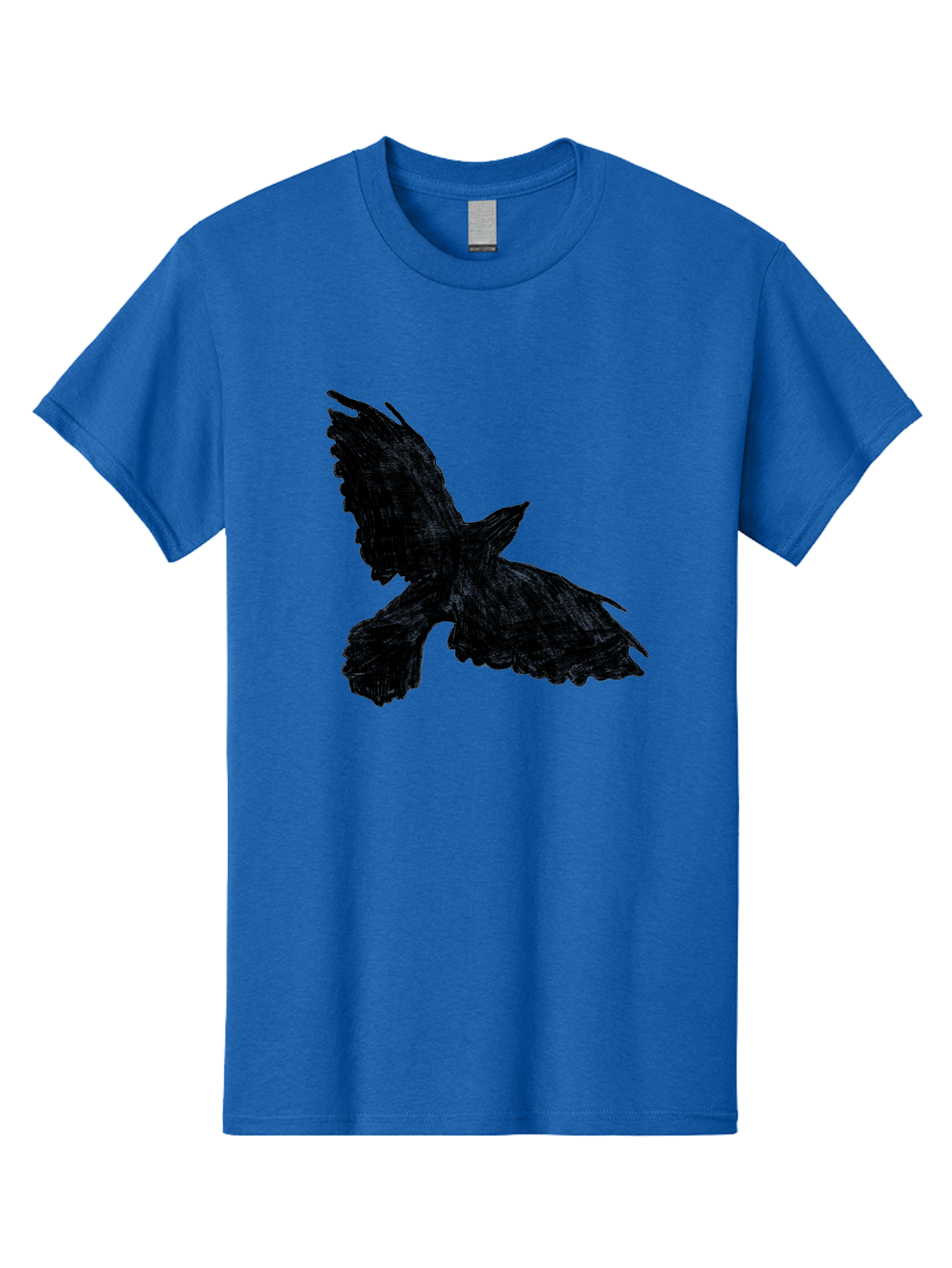 Flying-Bird Men'S Graphic Tee, 100% Cotton, Comfortable Casual Summer Wear, Machine Washable, Bird In Flight, Bird Silhouette, Flying Bird, Black Bird, Wingspan, Feathers, Bird'S Wings, Bird Flying, Winged Creature Aac315