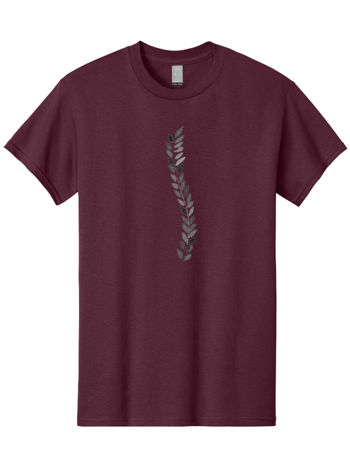 Indigo-Leaves Men'S Graphic Tee, 100% Cotton, Comfortable Casual Summer Wear, Machine Washable, Purple Leaves, Floral Design, Leaf Pattern, Artistic Foliage, Elegant Graphics, Nature-Inspired Art, Purple And Black Leaves Aac327
