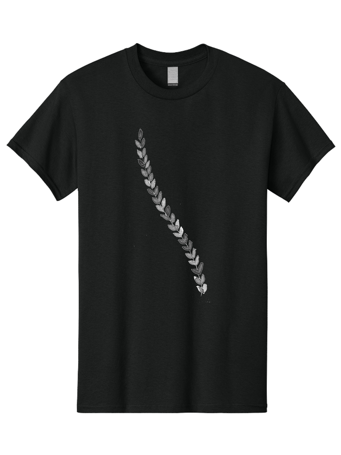 Leaves Men'S Graphic Tee, 100% Cotton, Comfortable Casual Summer Wear, Machine Washable, Laurel Wreath, Leafy Garland, Purple Leaves, Digital Illustration, Graphic Design, Symbol Of Honor, Award Decoration, Vintage Style Aac332