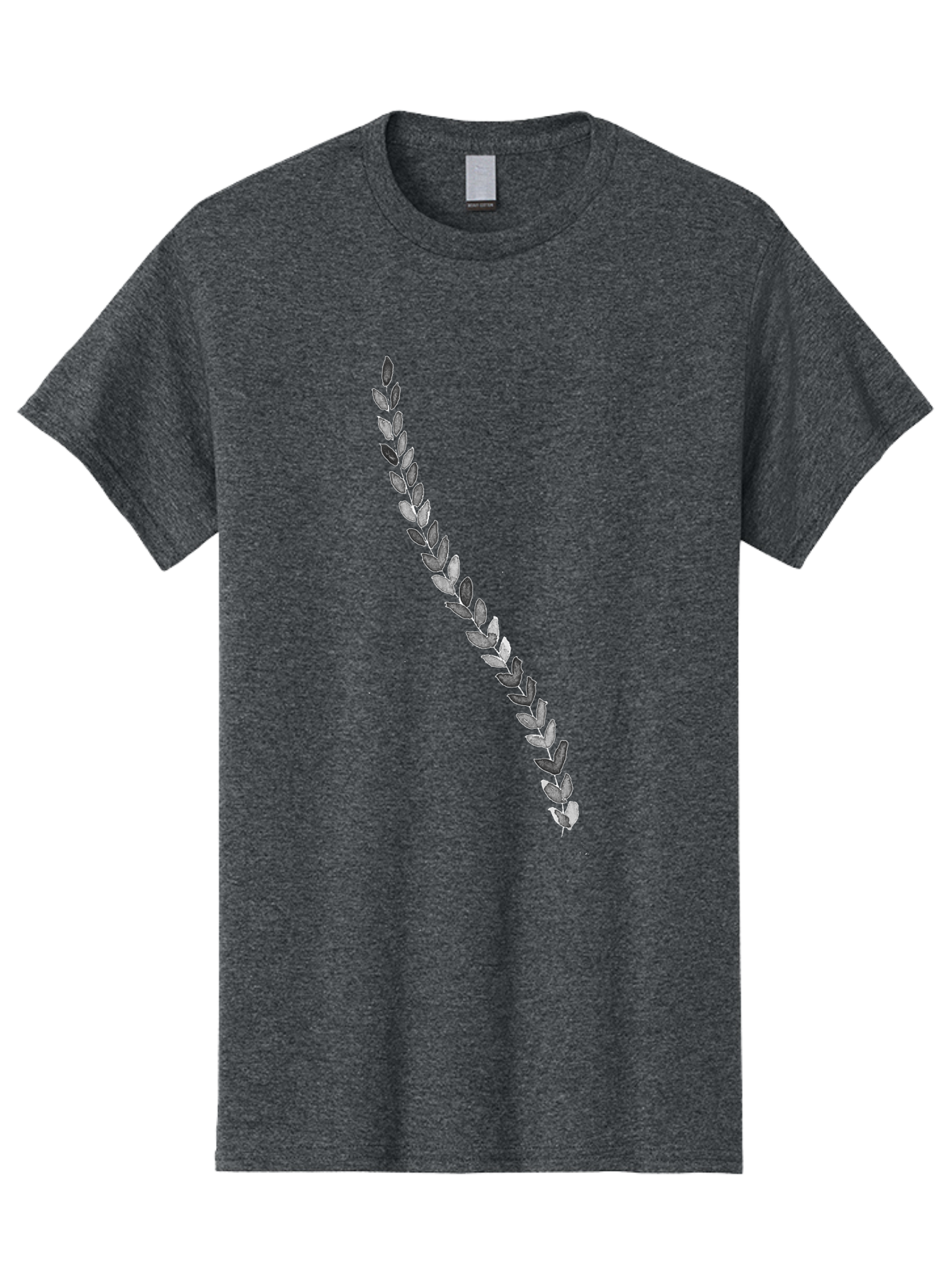 Leaves Men'S Graphic Tee, 100% Cotton, Comfortable Casual Summer Wear, Machine Washable, Laurel Wreath, Leafy Garland, Purple Leaves, Digital Illustration, Graphic Design, Symbol Of Honor, Award Decoration, Vintage Style Aac332