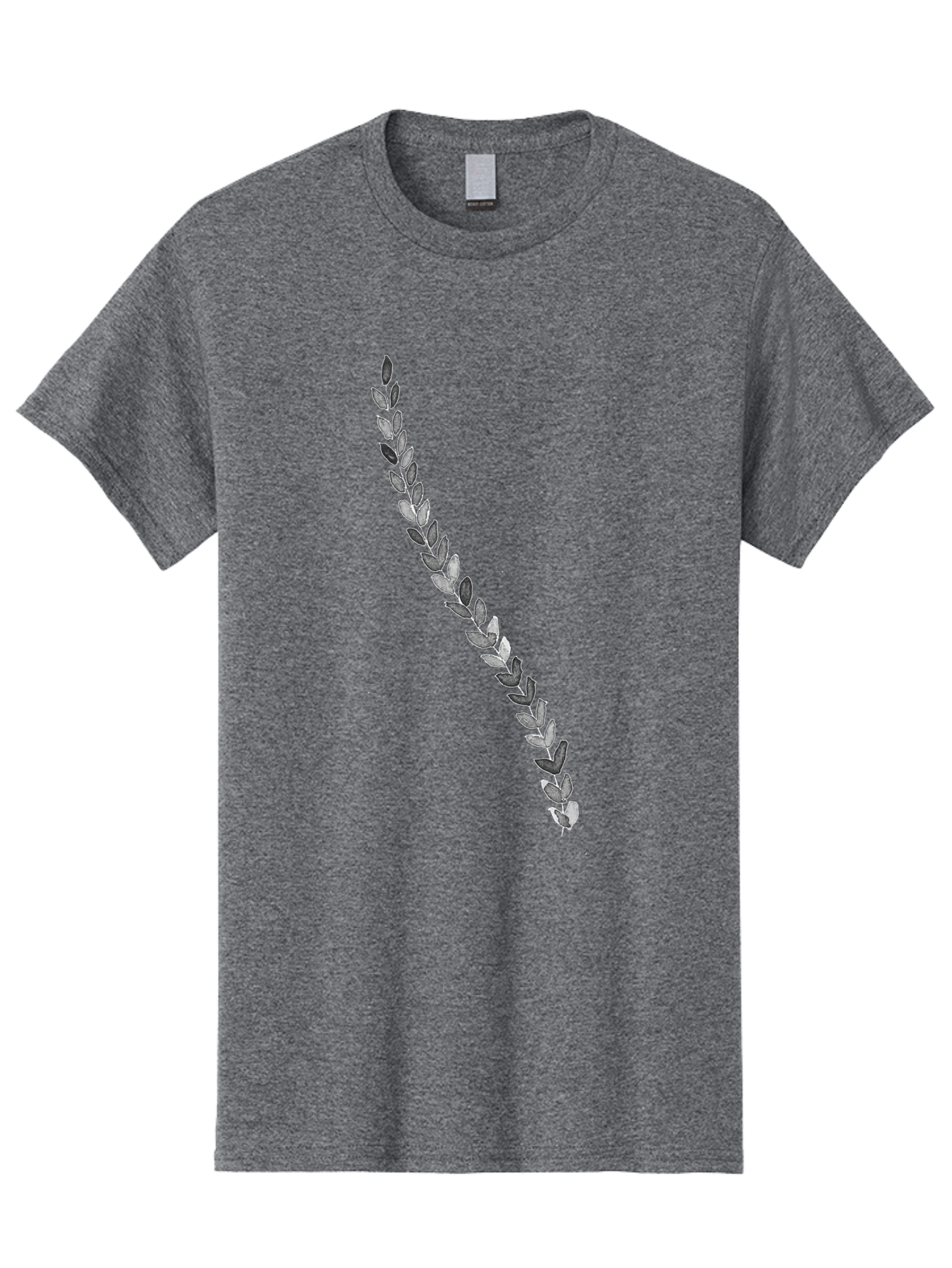 Leaves Men'S Graphic Tee, 100% Cotton, Comfortable Casual Summer Wear, Machine Washable, Laurel Wreath, Leafy Garland, Purple Leaves, Digital Illustration, Graphic Design, Symbol Of Honor, Award Decoration, Vintage Style Aac332