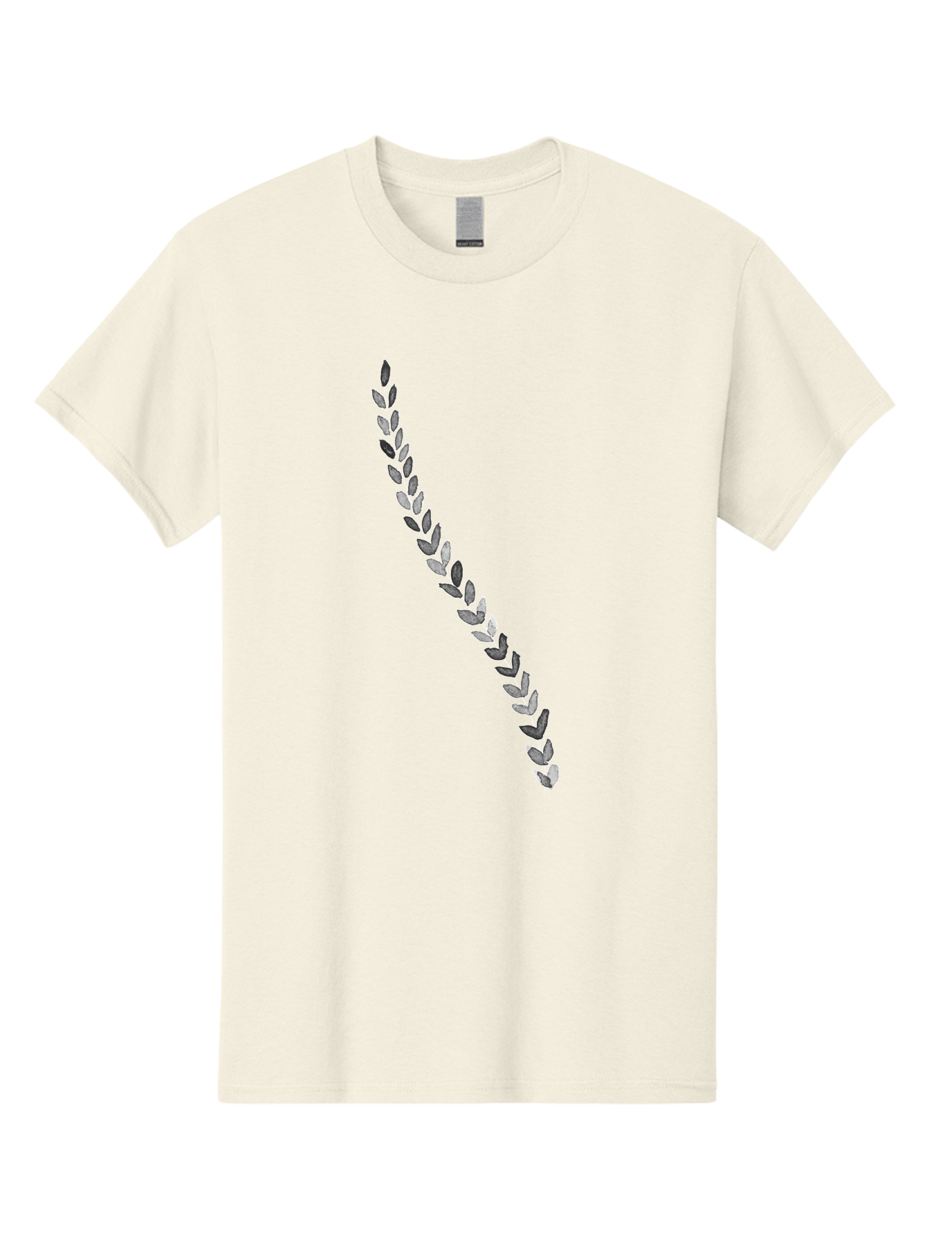 Leaves Men'S Graphic Tee, 100% Cotton, Comfortable Casual Summer Wear, Machine Washable, Laurel Wreath, Leafy Garland, Purple Leaves, Digital Illustration, Graphic Design, Symbol Of Honor, Award Decoration, Vintage Style Aac332