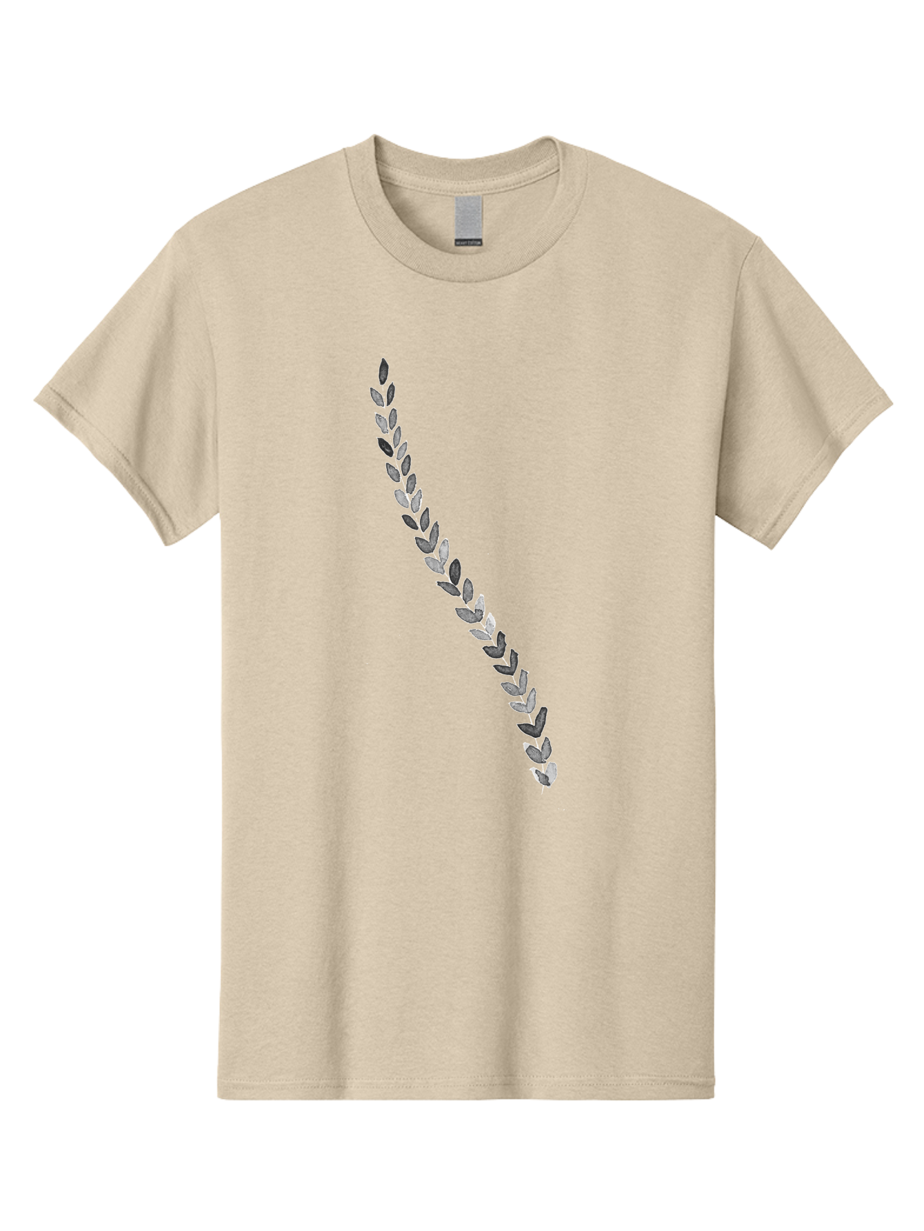 Leaves Men'S Graphic Tee, 100% Cotton, Comfortable Casual Summer Wear, Machine Washable, Laurel Wreath, Leafy Garland, Purple Leaves, Digital Illustration, Graphic Design, Symbol Of Honor, Award Decoration, Vintage Style Aac332