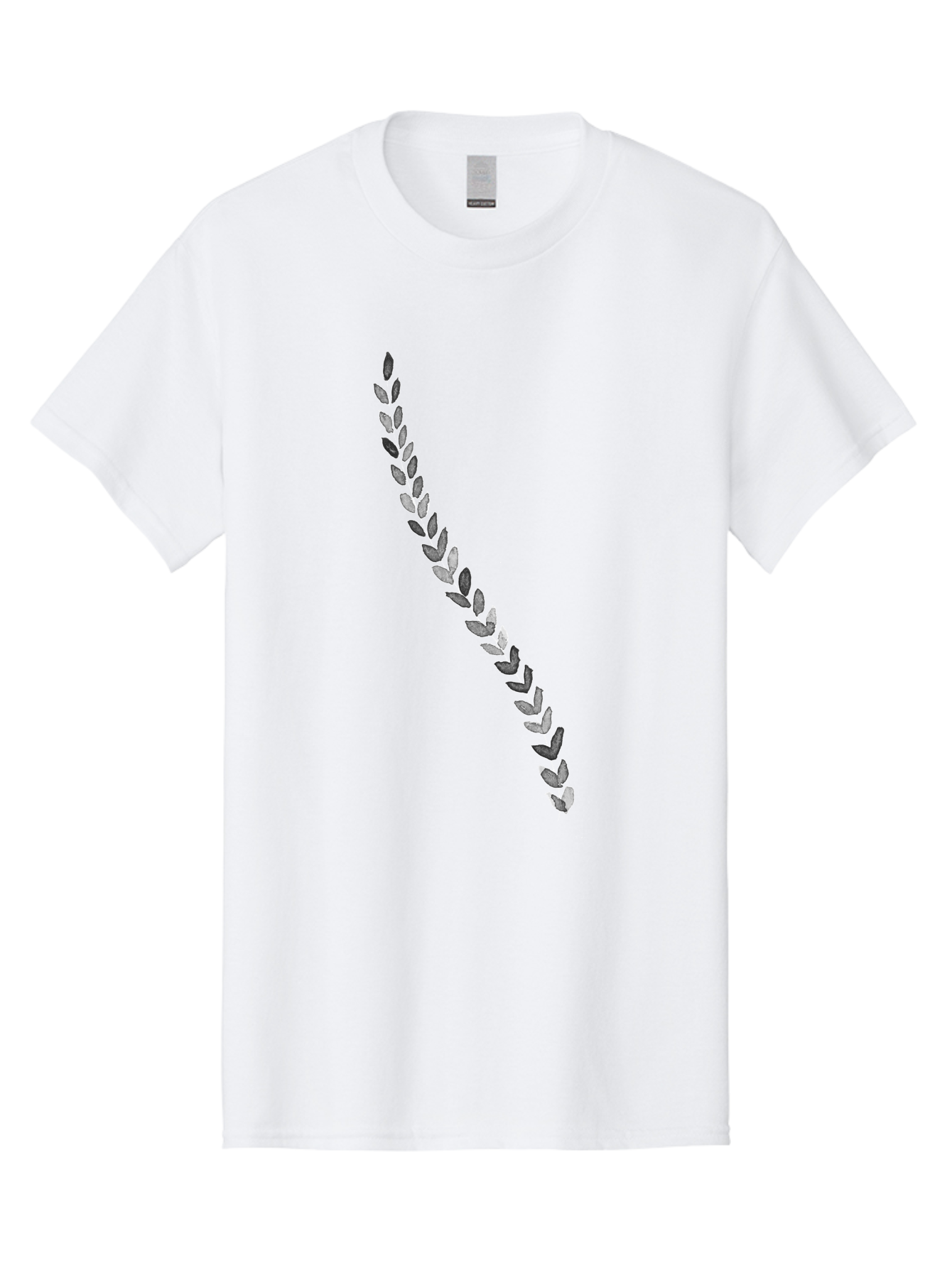 Leaves Men'S Graphic Tee, 100% Cotton, Comfortable Casual Summer Wear, Machine Washable, Laurel Wreath, Leafy Garland, Purple Leaves, Digital Illustration, Graphic Design, Symbol Of Honor, Award Decoration, Vintage Style Aac332