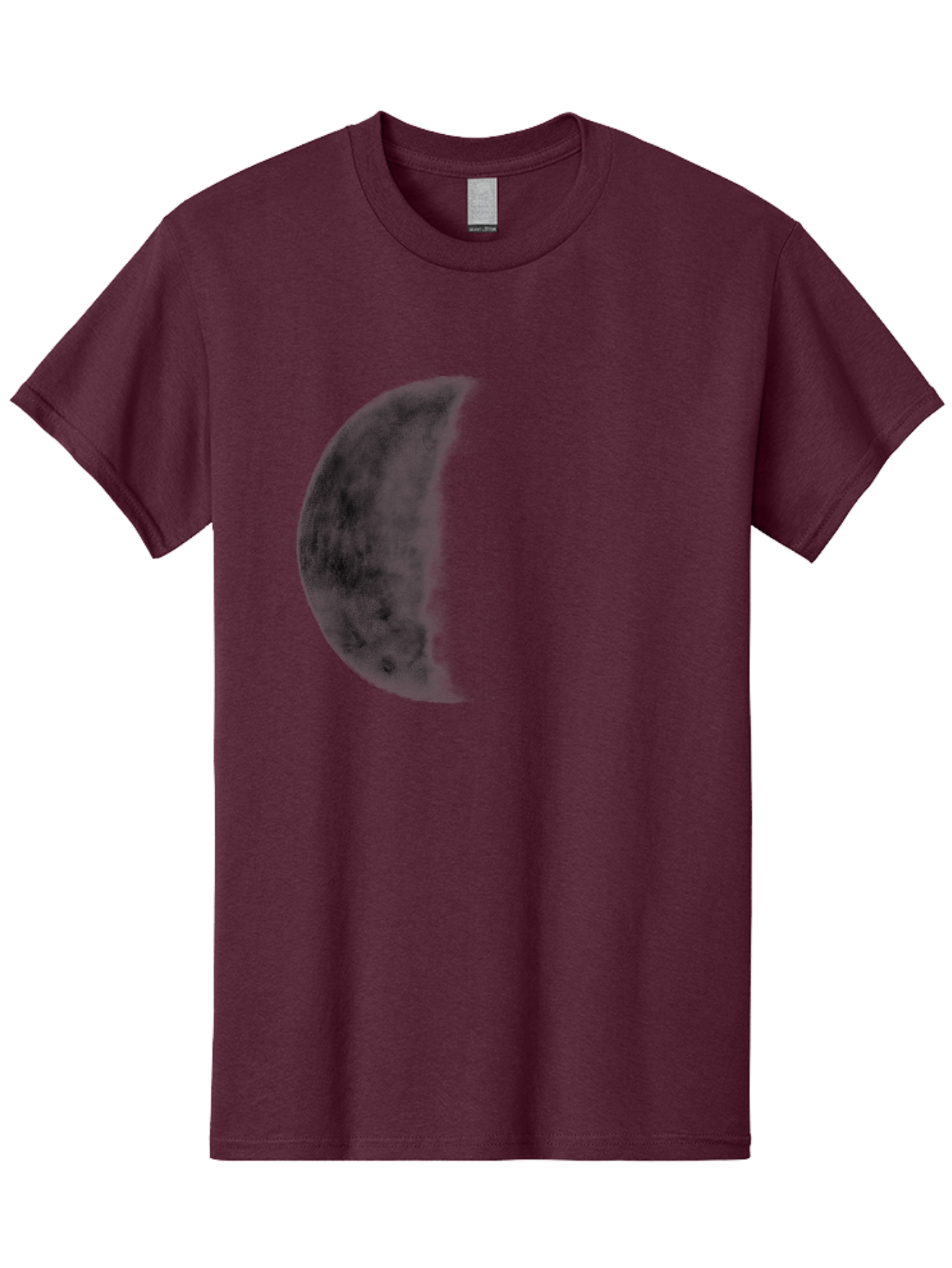 Moon Men'S Graphic Tee, 100% Cotton, Comfortable Casual Summer Wear, Machine Washable, Moon Phase, Lunar Cycle, Half Moon, Moon Surface, Dark Craters, Lunar Texture, Celestial Body, Space Imagery, Astronomy Aac337