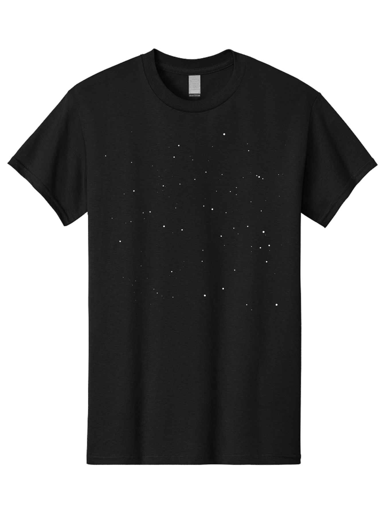 White-Stars Men'S Graphic Tee, 100% Cotton, Comfortable Casual Summer Wear, Machine Washable, Snowflakes Falling, Winter Scene, Festive Atmosphere, White Snow, Delicate Flakes, Snowfall Effect Aac364