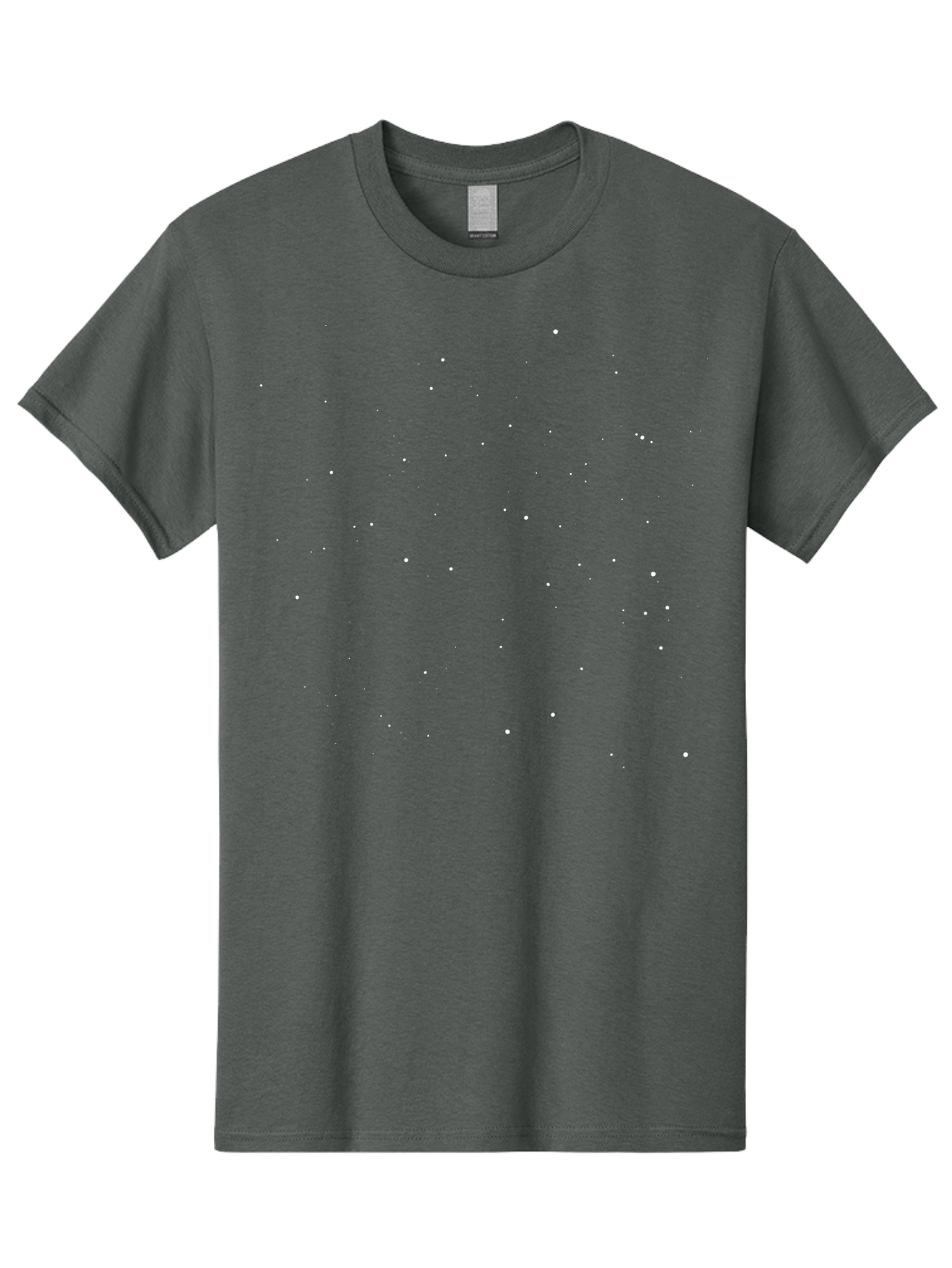 White-Stars Men'S Graphic Tee, 100% Cotton, Comfortable Casual Summer Wear, Machine Washable, Snowflakes Falling, Winter Scene, Festive Atmosphere, White Snow, Delicate Flakes, Snowfall Effect Aac364