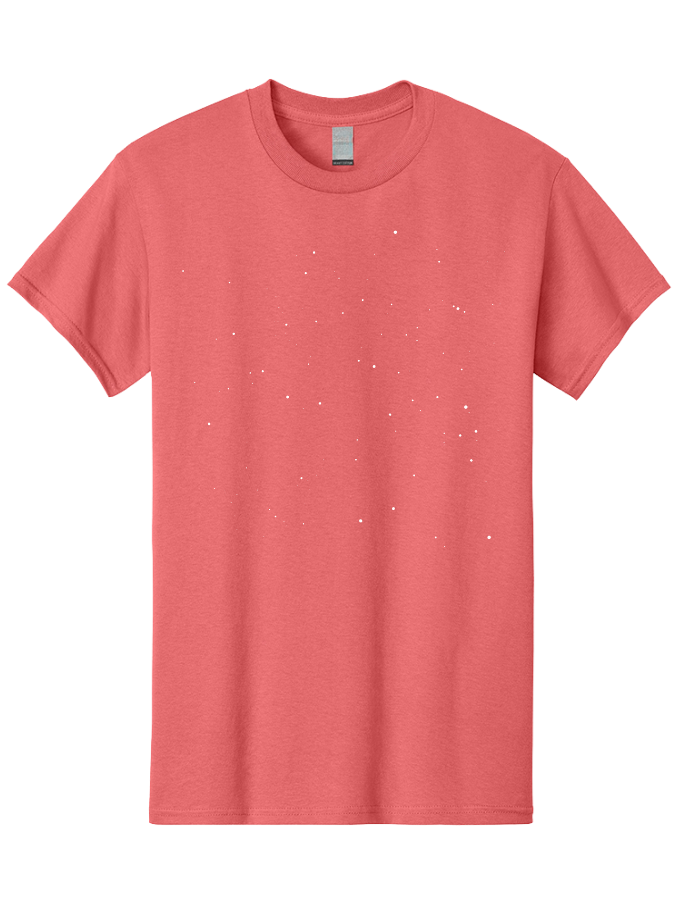 White-Stars Men'S Graphic Tee, 100% Cotton, Comfortable Casual Summer Wear, Machine Washable, Snowflakes Falling, Winter Scene, Festive Atmosphere, White Snow, Delicate Flakes, Snowfall Effect Aac364