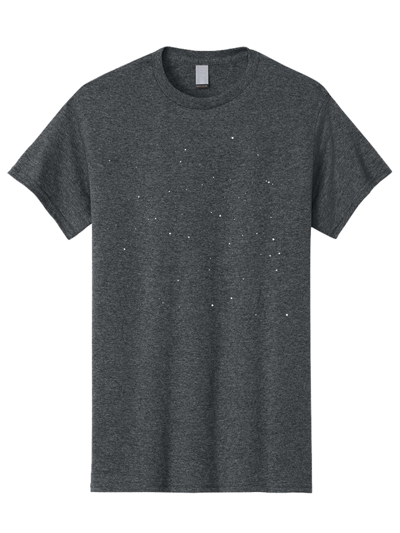 White-Stars Men'S Graphic Tee, 100% Cotton, Comfortable Casual Summer Wear, Machine Washable, Snowflakes Falling, Winter Scene, Festive Atmosphere, White Snow, Delicate Flakes, Snowfall Effect Aac364
