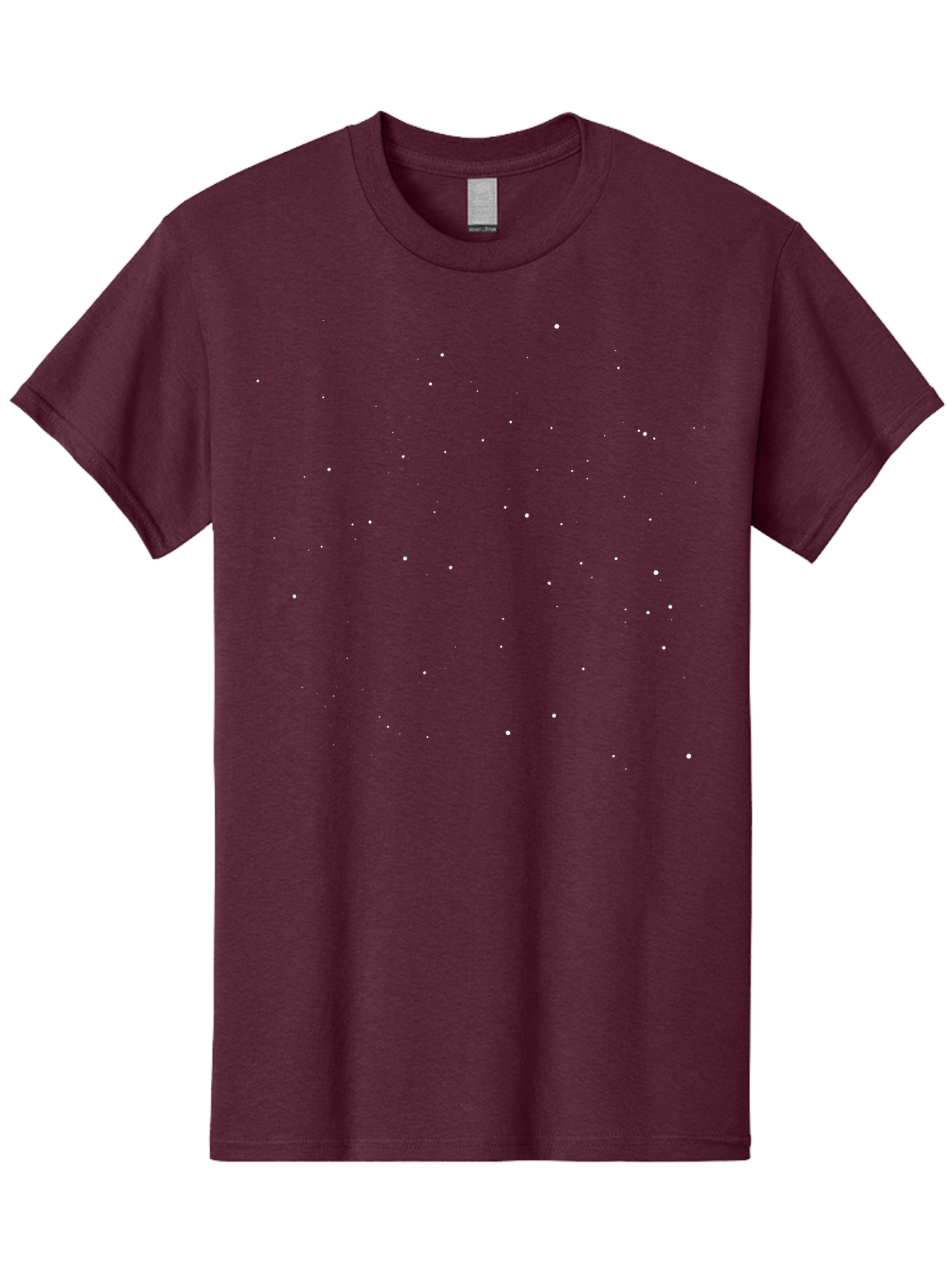 White-Stars Men'S Graphic Tee, 100% Cotton, Comfortable Casual Summer Wear, Machine Washable, Snowflakes Falling, Winter Scene, Festive Atmosphere, White Snow, Delicate Flakes, Snowfall Effect Aac364