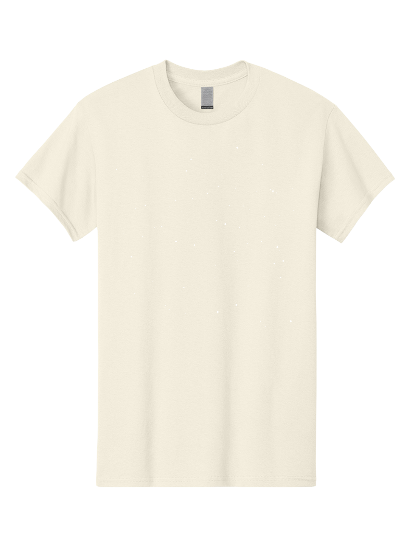 White-Stars Men'S Graphic Tee, 100% Cotton, Comfortable Casual Summer Wear, Machine Washable, Snowflakes Falling, Winter Scene, Festive Atmosphere, White Snow, Delicate Flakes, Snowfall Effect Aac364