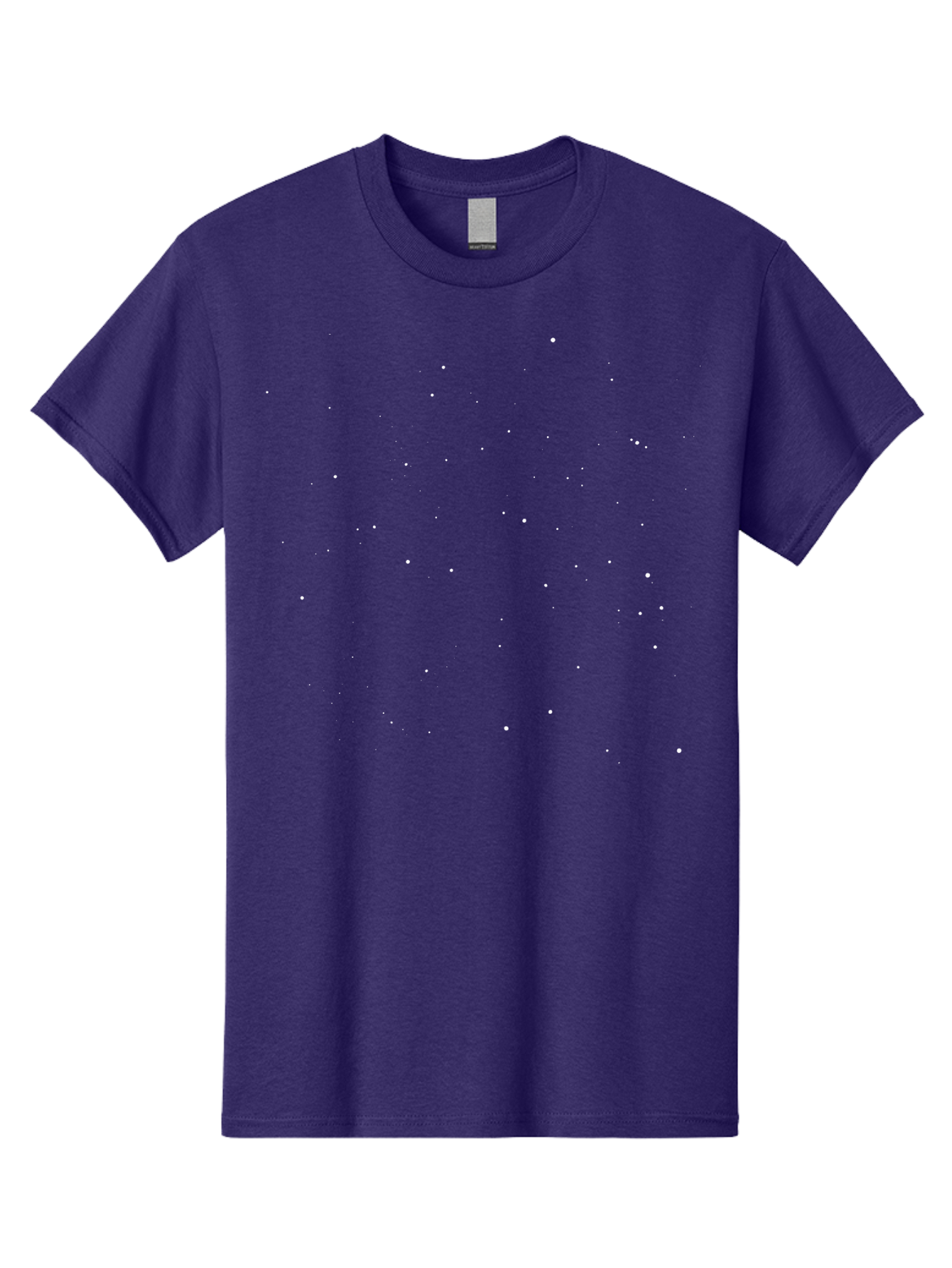 White-Stars Men'S Graphic Tee, 100% Cotton, Comfortable Casual Summer Wear, Machine Washable, Snowflakes Falling, Winter Scene, Festive Atmosphere, White Snow, Delicate Flakes, Snowfall Effect Aac364